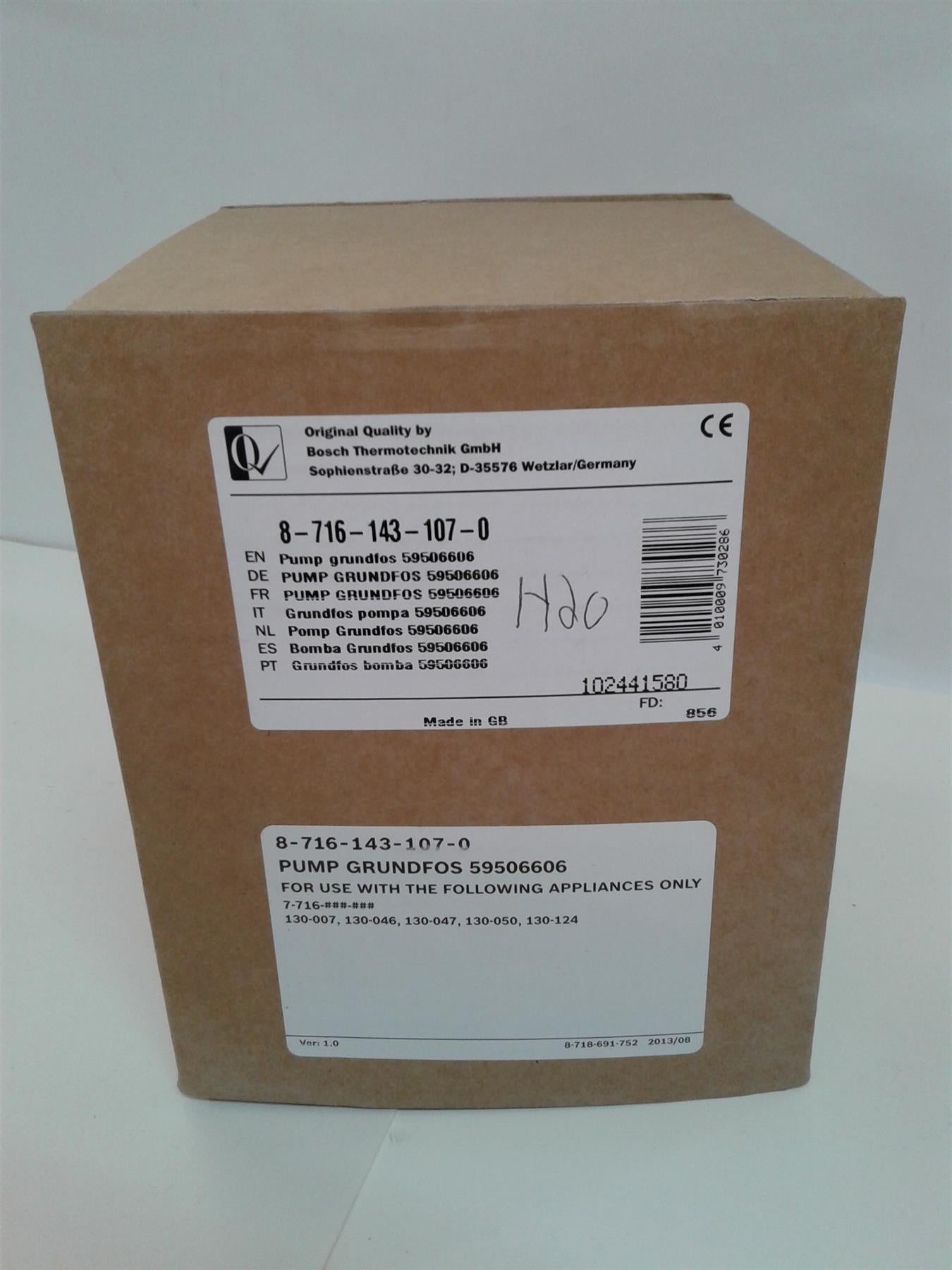 Worcester 15SBi & 24SBi System Boiler Pump 8716119849 was 87161431070