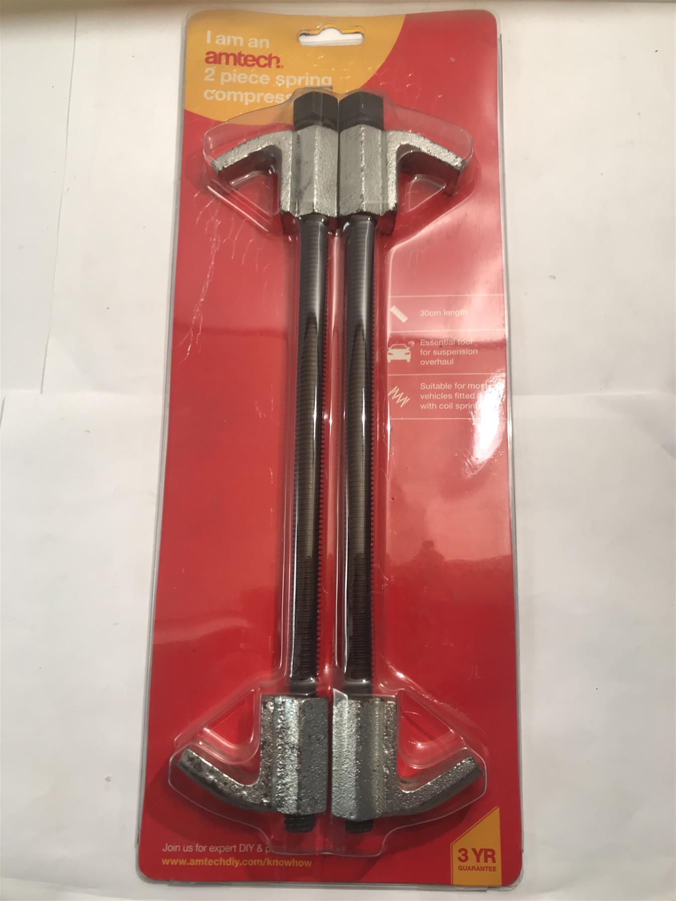 Amtech 2pc Spring Compressor 30cm  J0370