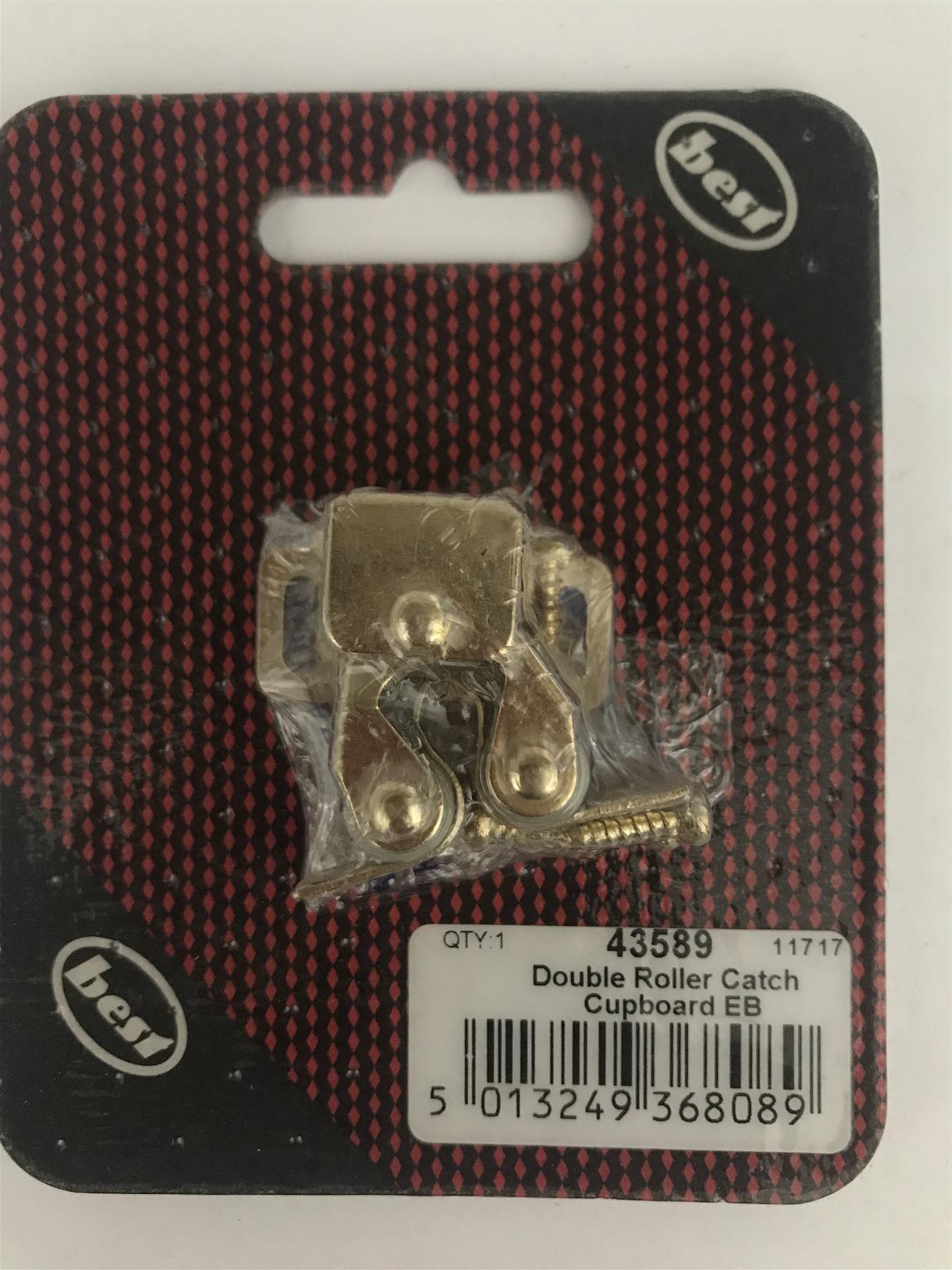 Best Double Roller Catch for Cupboards Electro Brass  43589