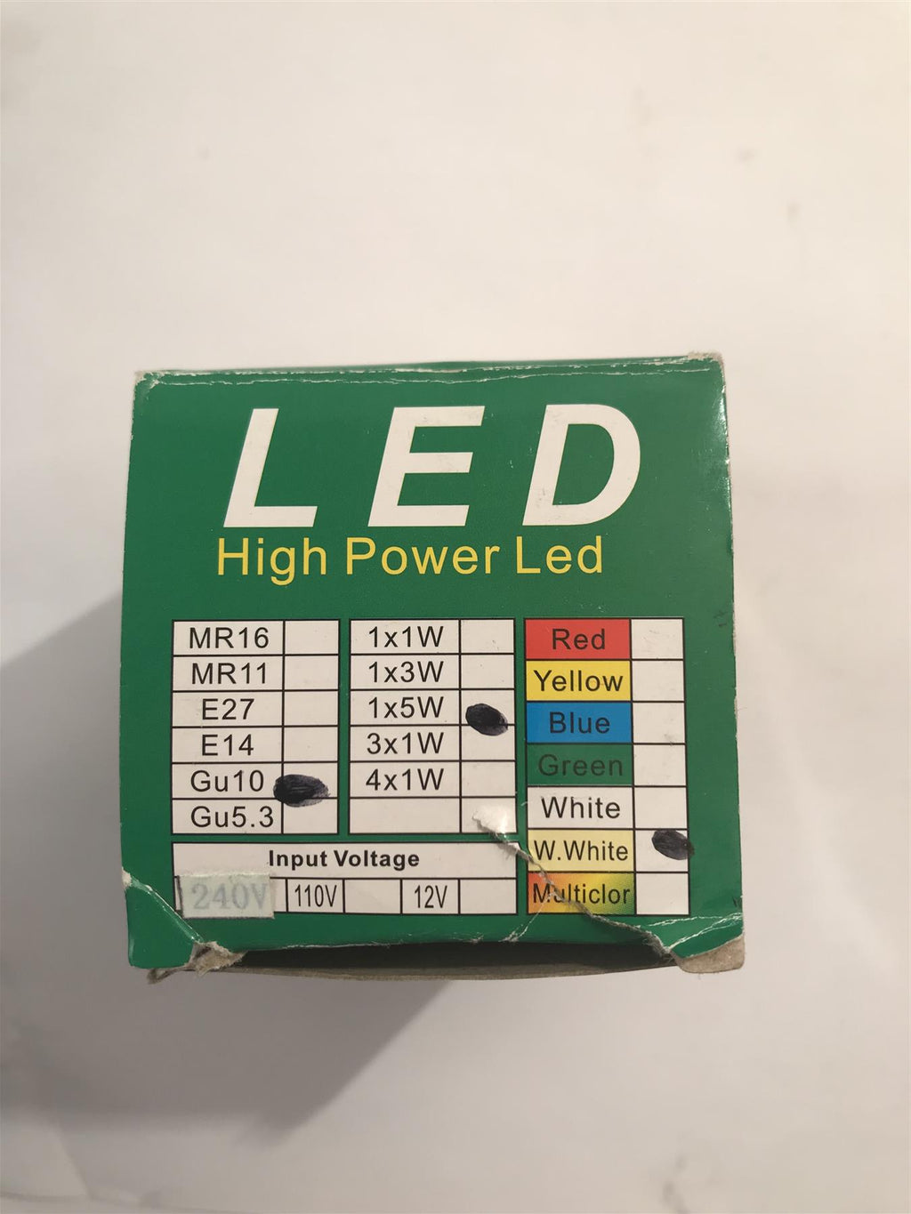 GU10 Warm White 3W LED Energy Saving Bulb