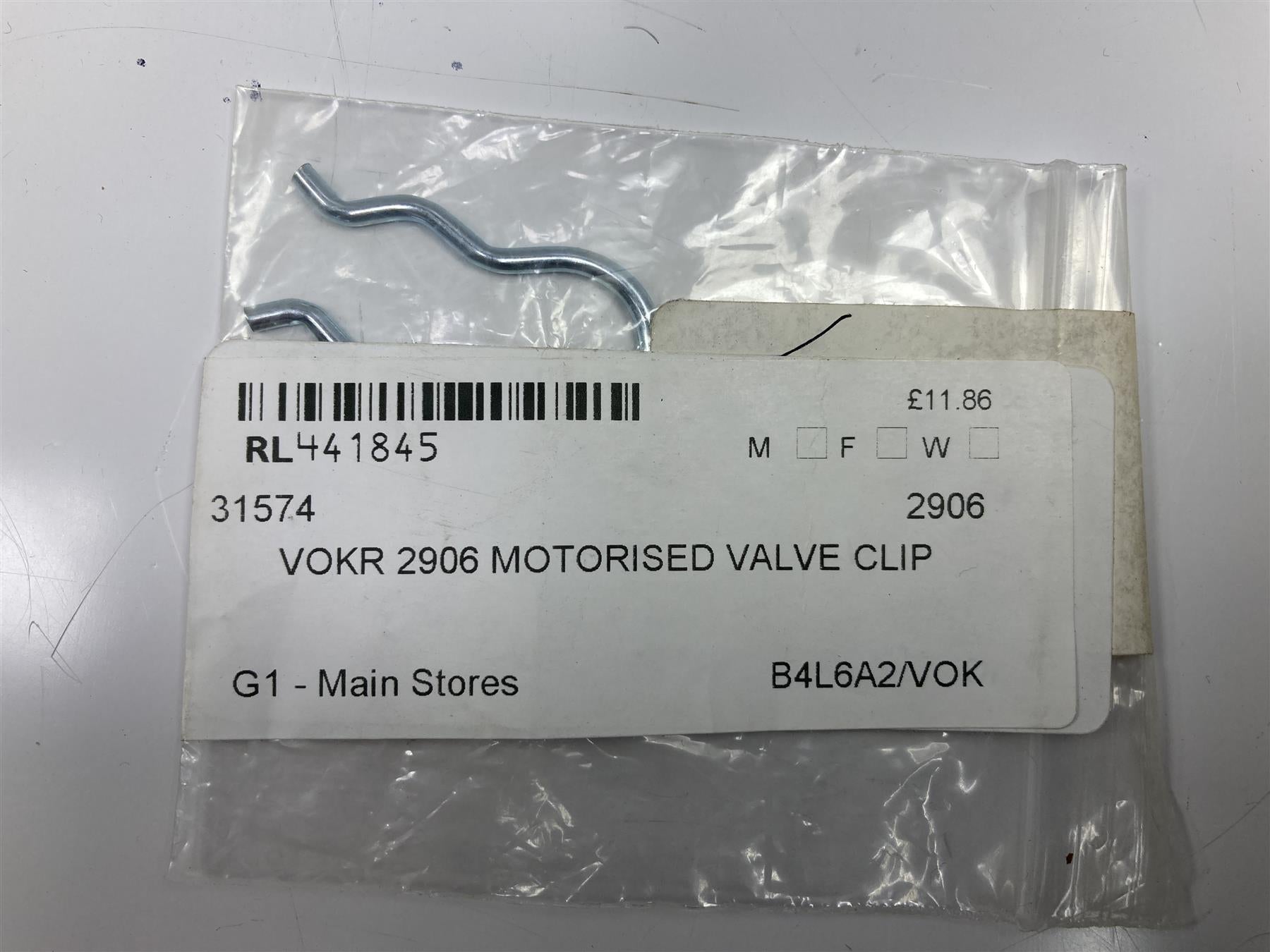 Vokera Linea 726 730 & 735 Boiler Diverter Valve Motor Fixing Clip 2906