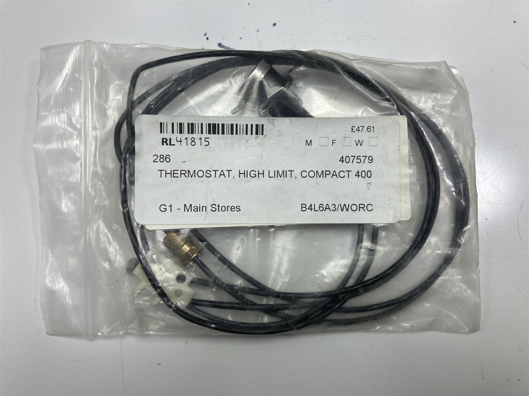 Ariston/Savio High Limit Thermostat 407579