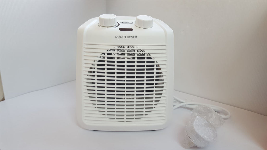 NEW Hayes UK 998772 2kW Upright Electric Fan Heater White
