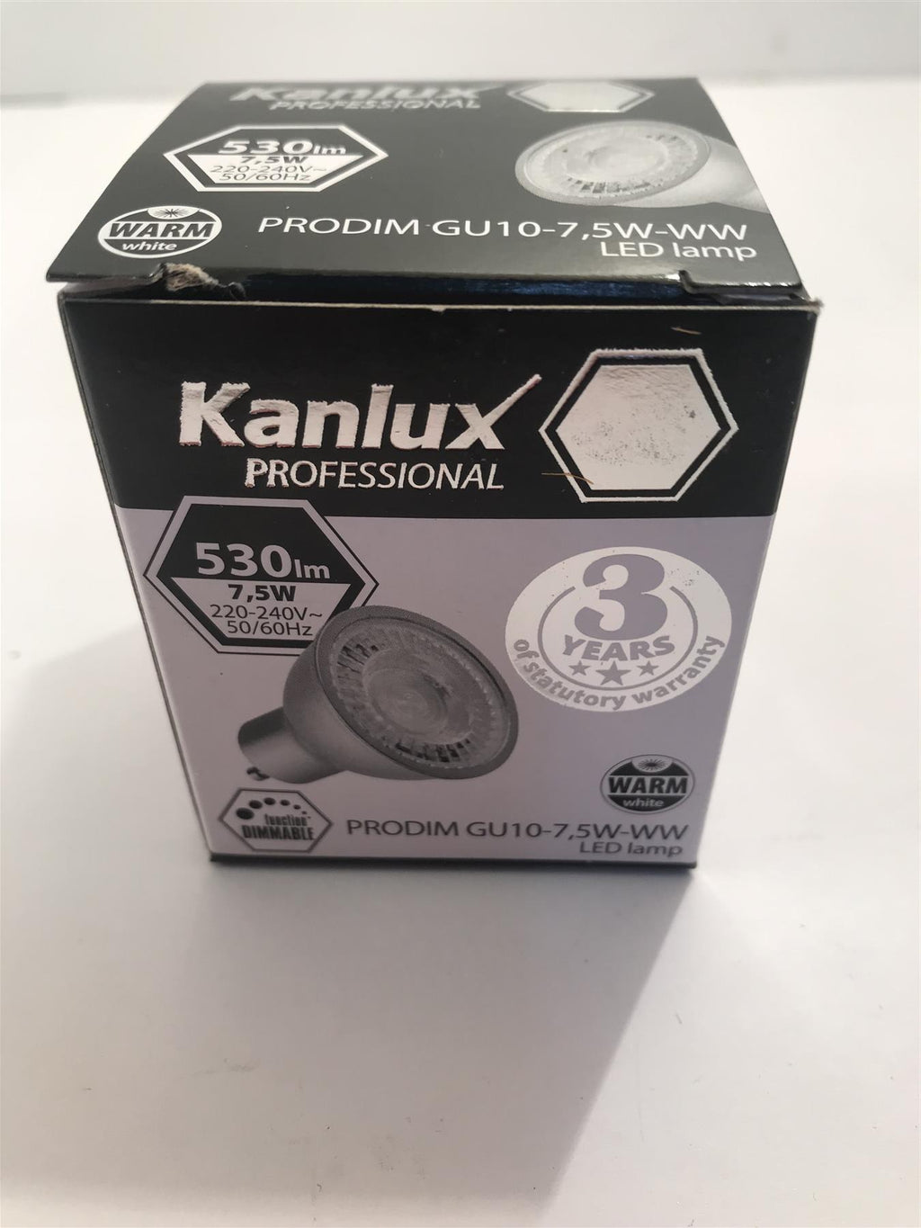 Kanlux PRODIM 7.5W GU10 2700k 530lm LED Bulb Warm White  24660
