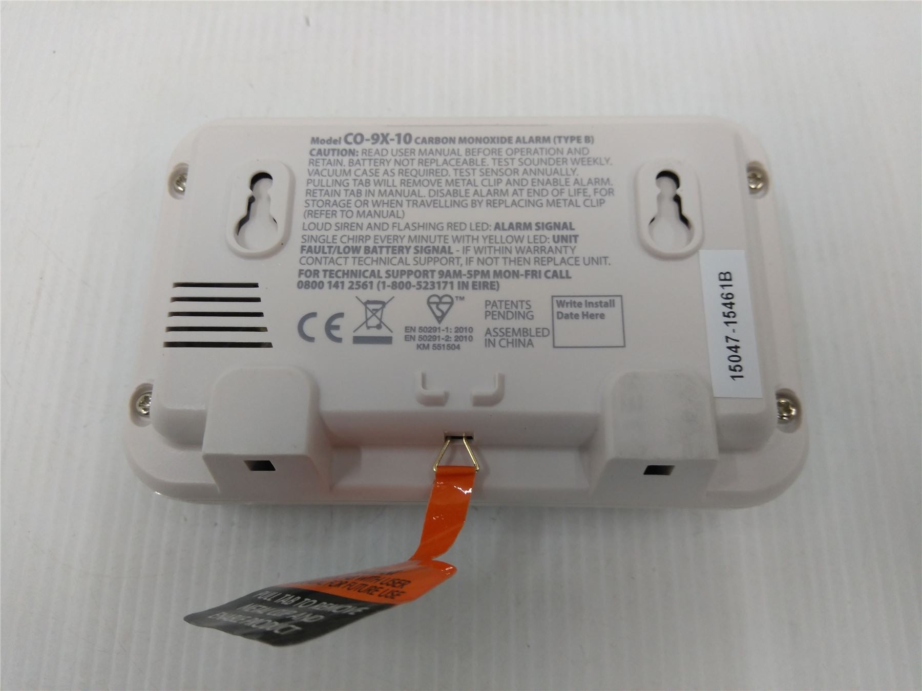 New 10 Year Carbon Monoxide Alarm - FireAngel CO-9X-10