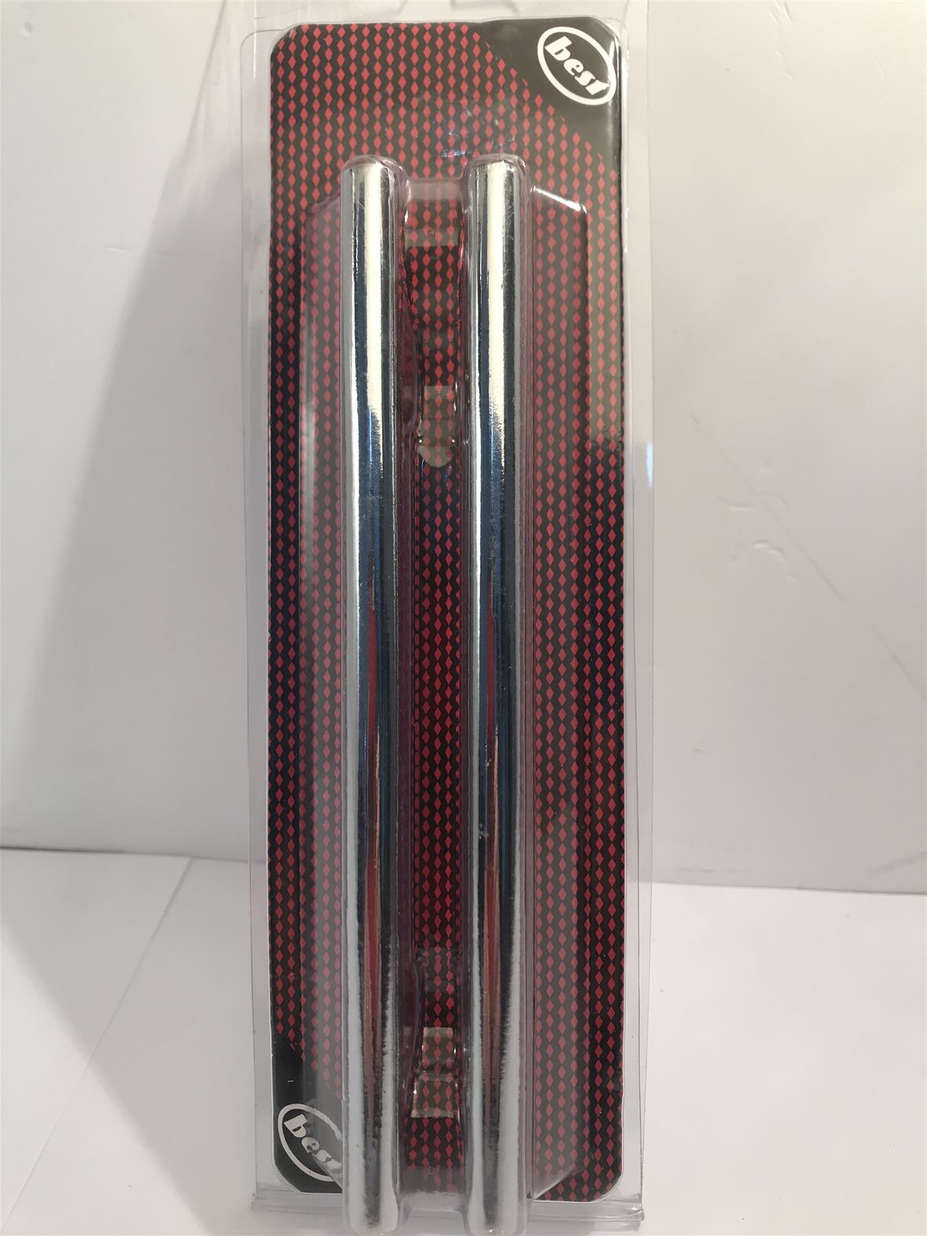 T Bar Cabinet Door Handles Bright Chrome 2 Pack 96mm