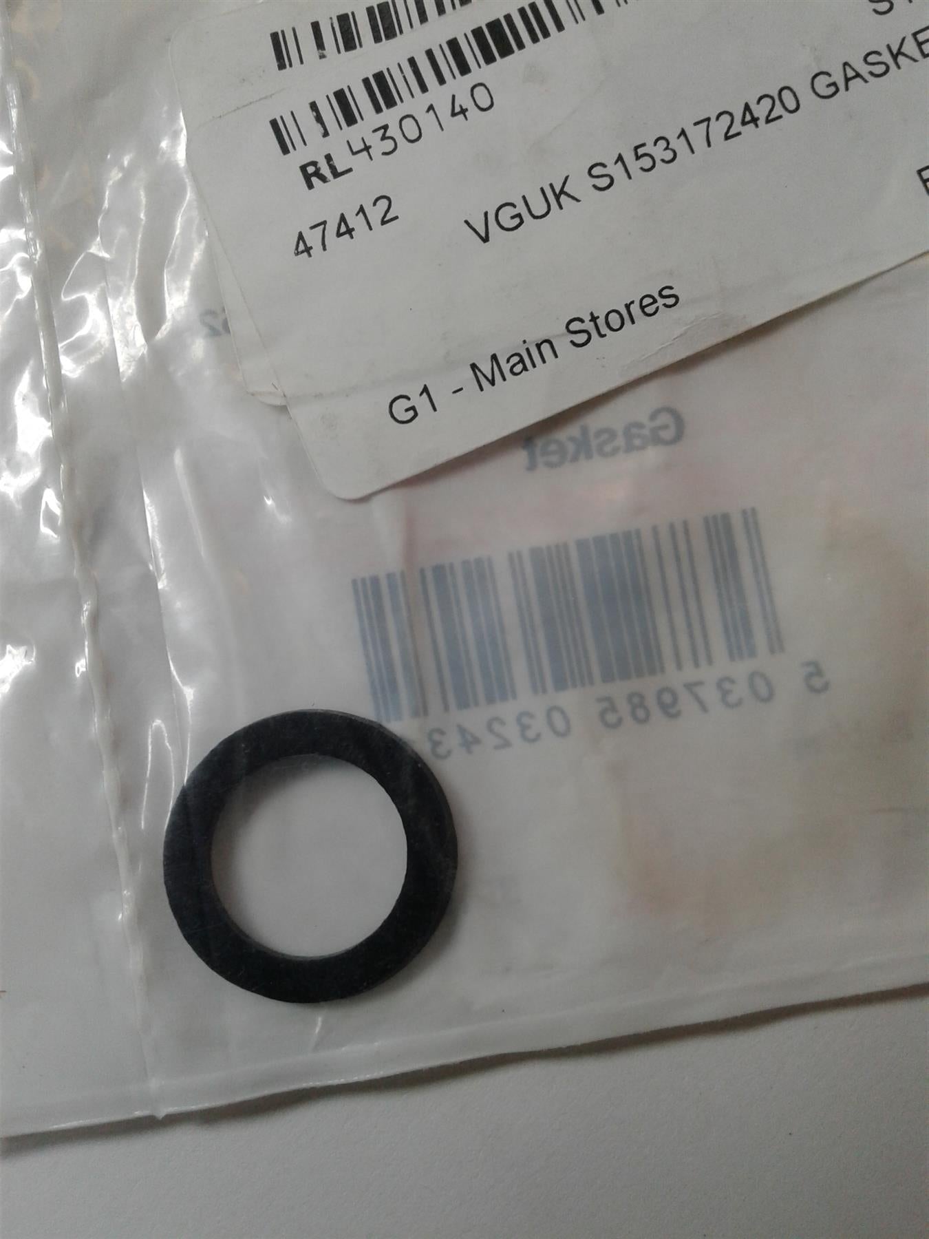 NEW GLOWWORM RUBBER WASHER O RING GASKET S153172420