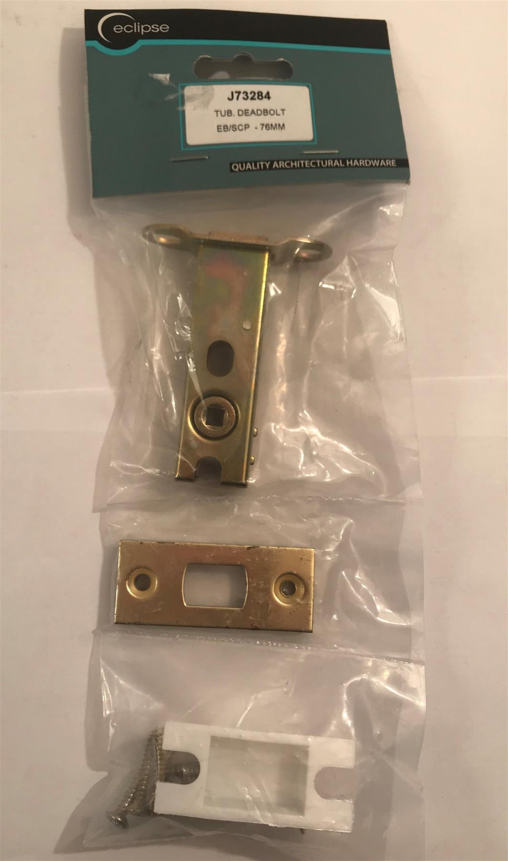 Eclipse Tubular Deadbolt 76mm BRASS  J73284