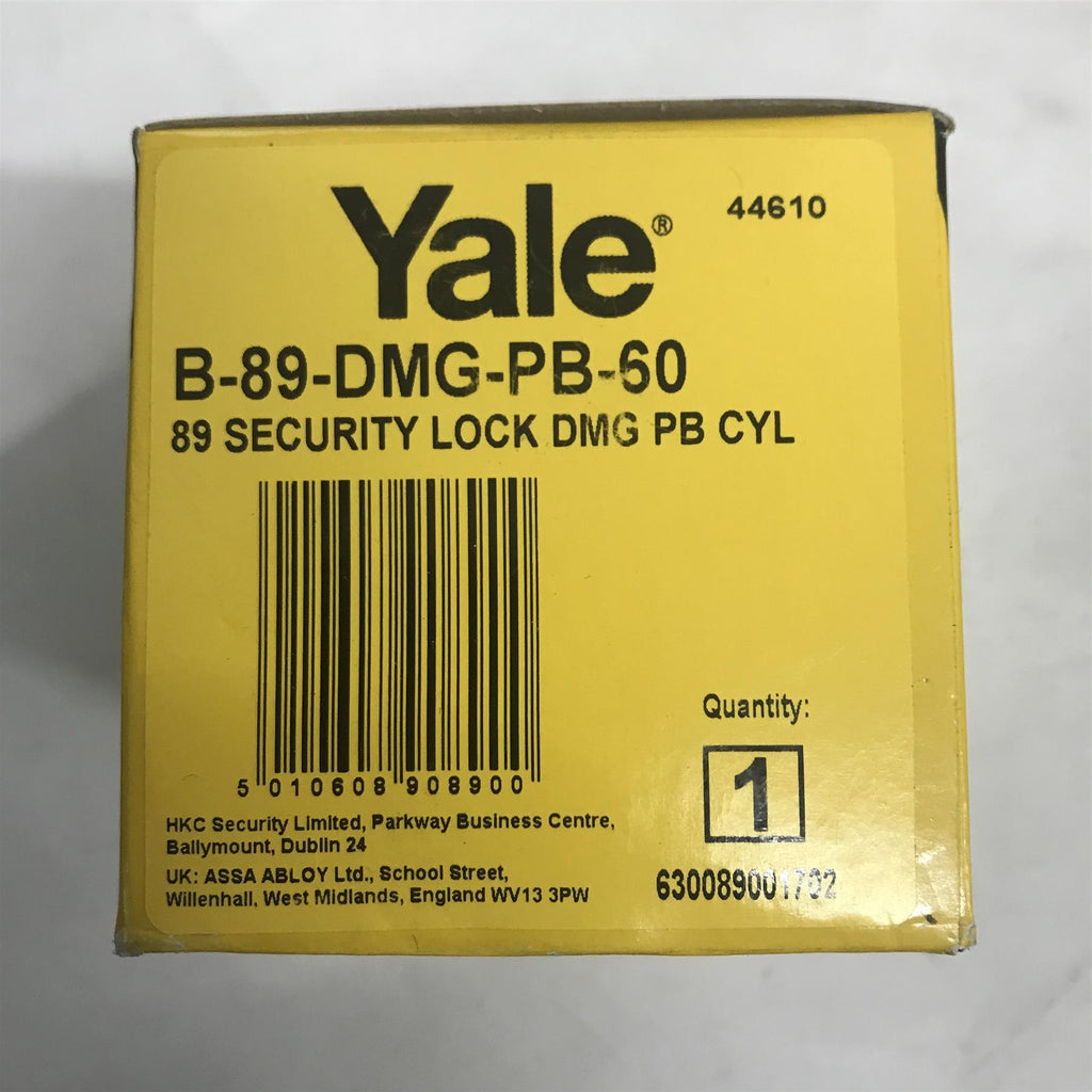 YALE B-89-DMG-PB-60 DEADLOCK 60mm NIGHTLACH DMG BRASS