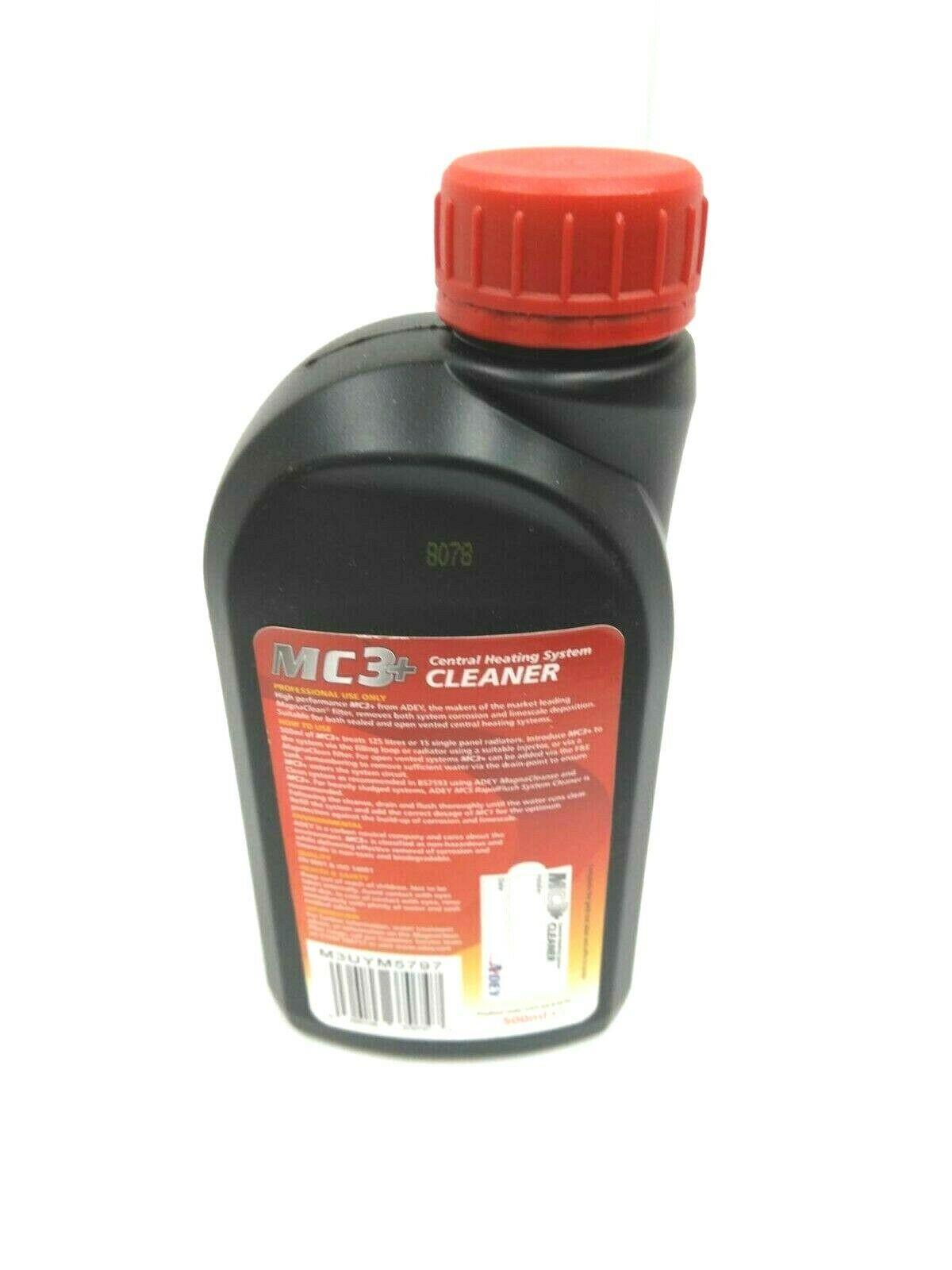 NEW ADEY MC3+ CENTRAL HEATING SYSTEM CLEANER 500ml