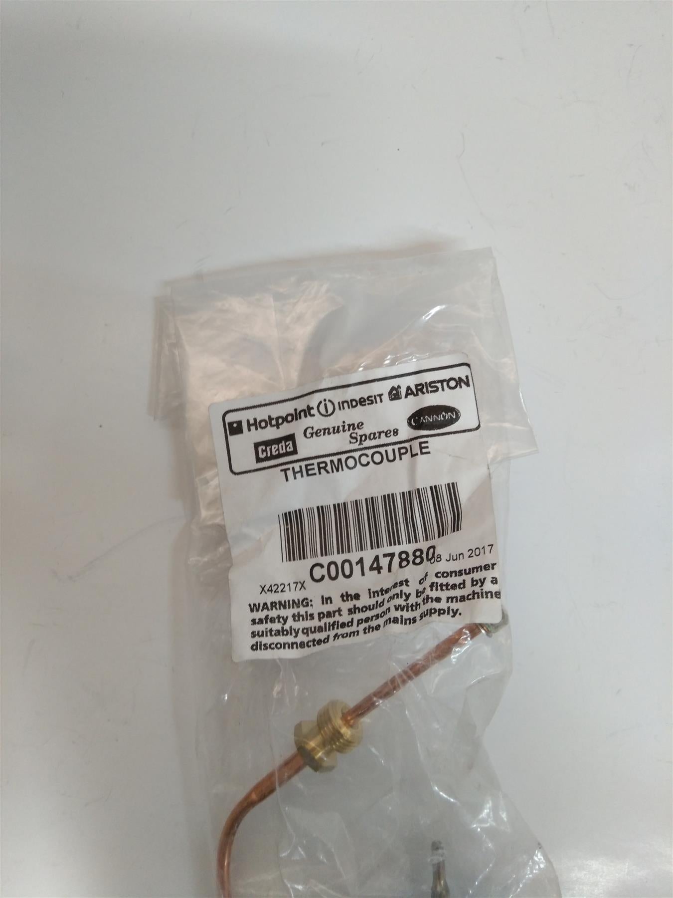 New Cannon Hotpoint C00147880 Thermocouple