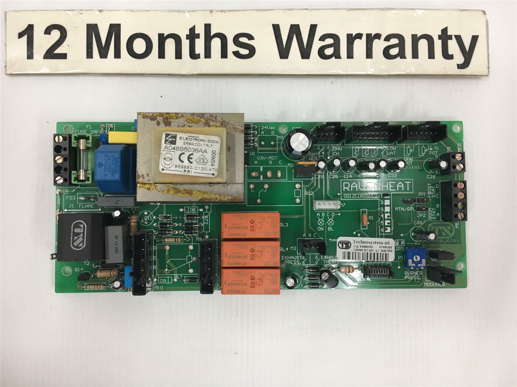 RAVENHEAT PCB 0012CIR05010/1 TYPE 1 12m warranty