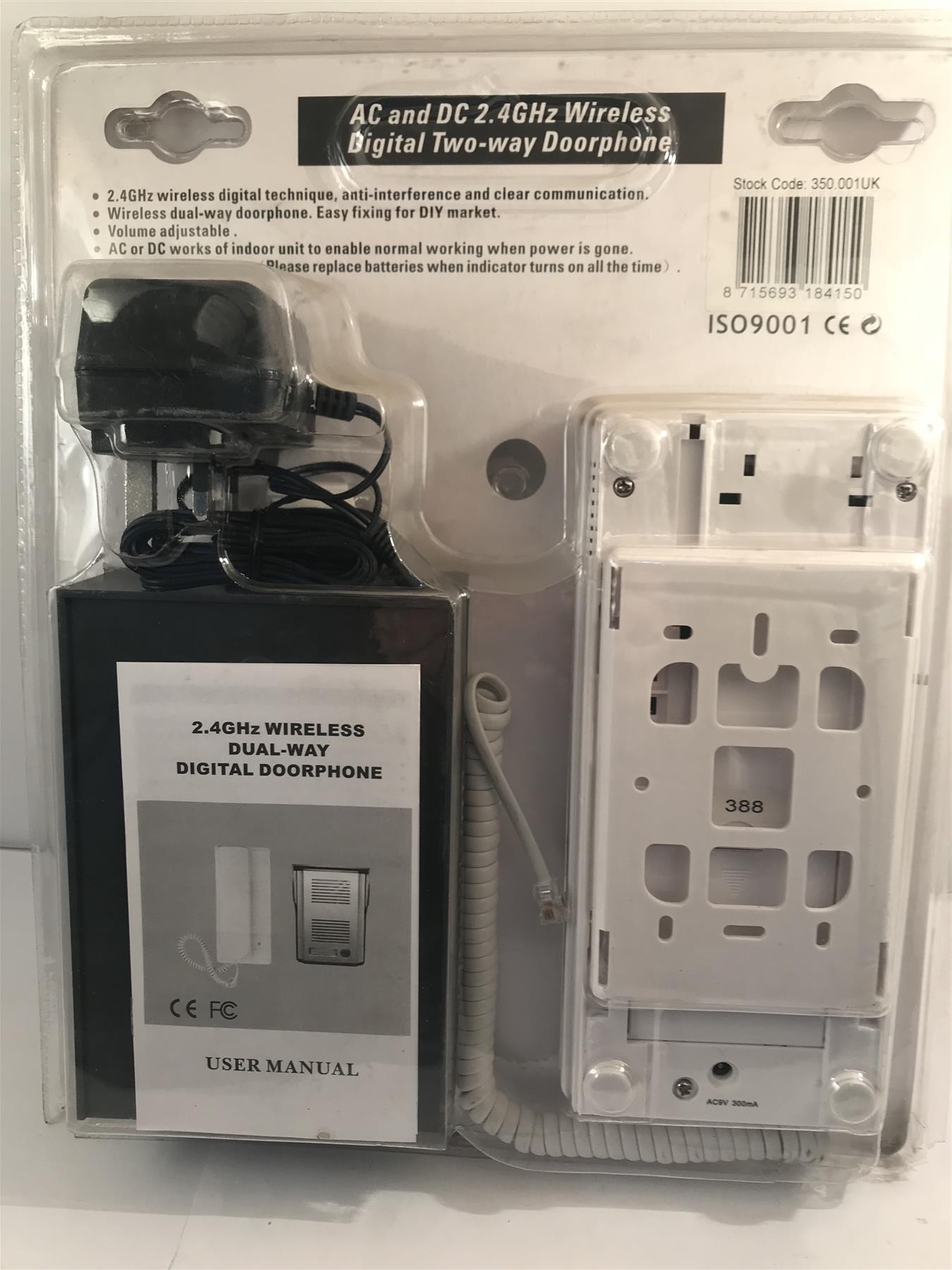 Two Way Wireless Entry Door Phone 2.4GHz RL-0510A(AC/DC)