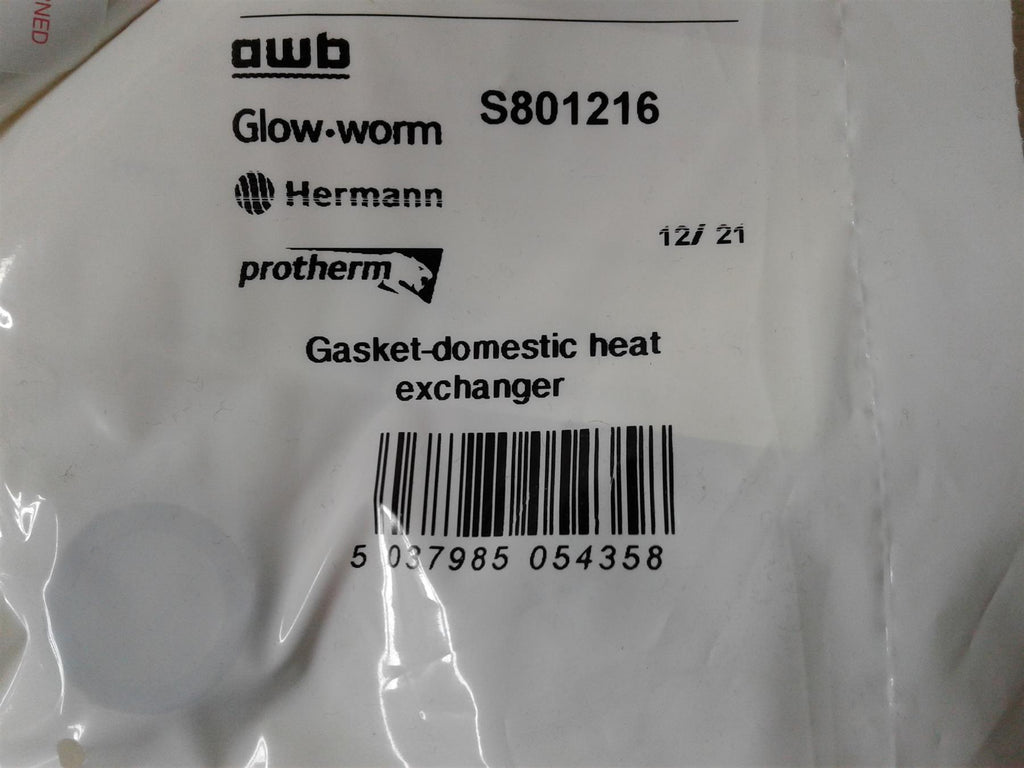 NEW GLOW WORM COMPACT GASKET RUBBER RING S801216 HEAT EXCHANGER