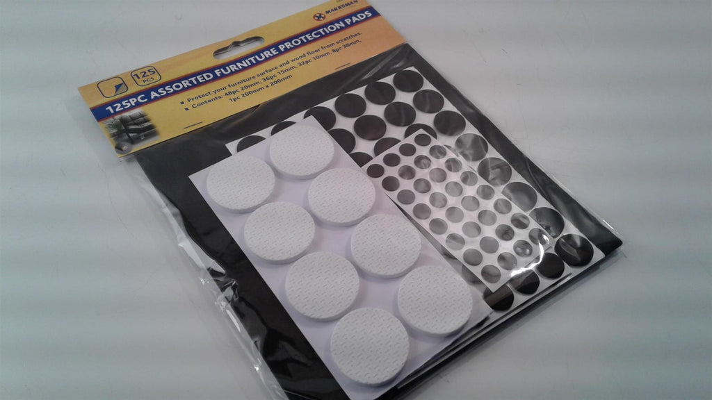 Marksman 125Pc Anti Skid Scratch Felt Pads for furniture Assorted Sizes