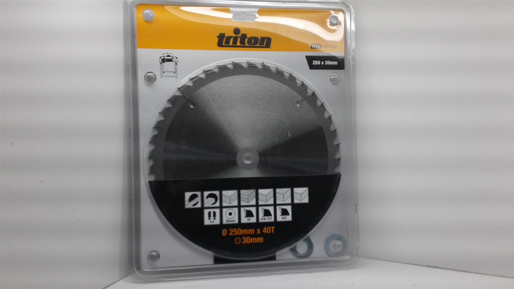Triton 617338 Woodworking Saw Blade 250 x 30mm 40T