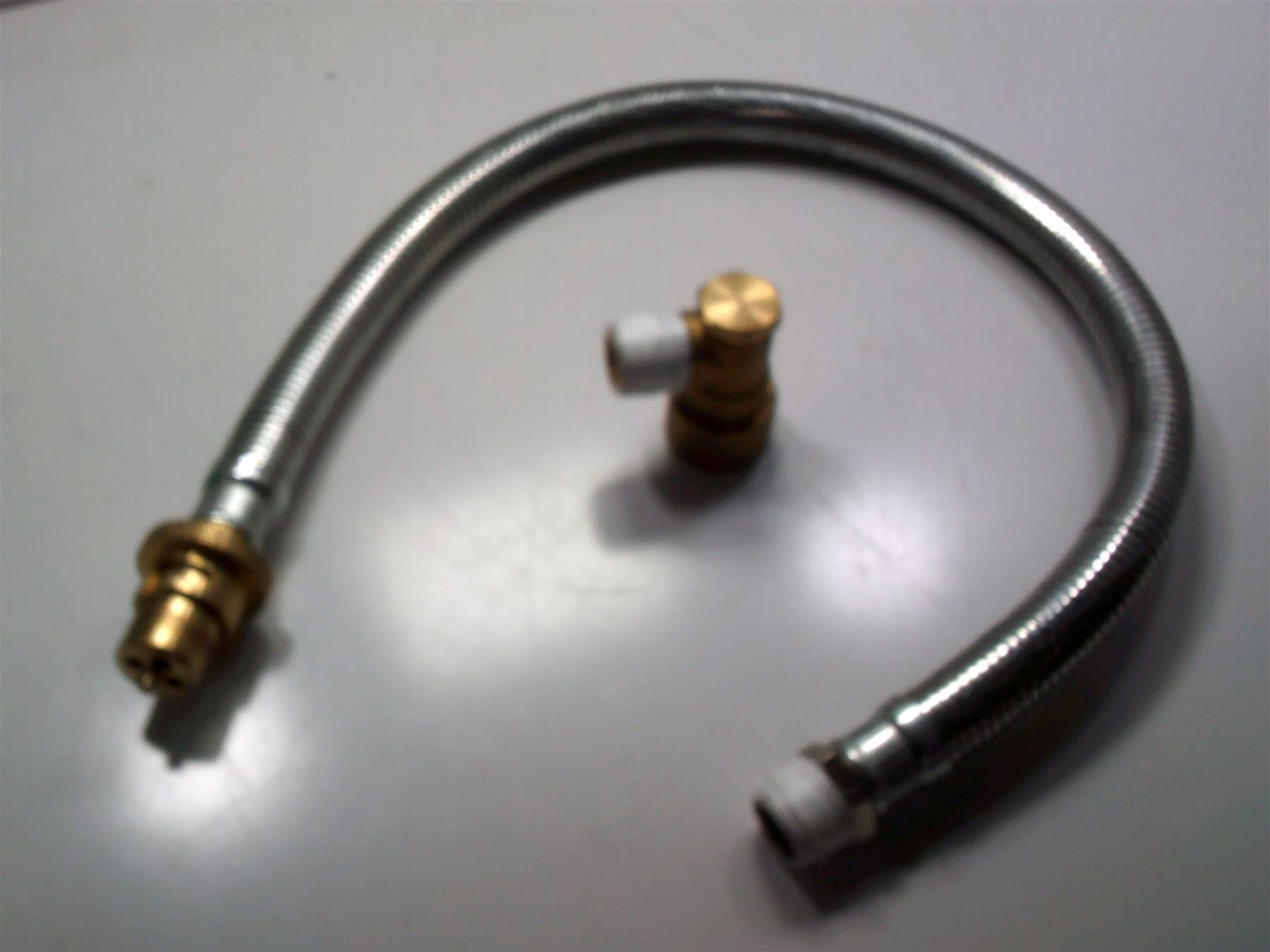 1 x New Double Armoured Bayonet Hose - 2Ft x 1/2" BSP TM