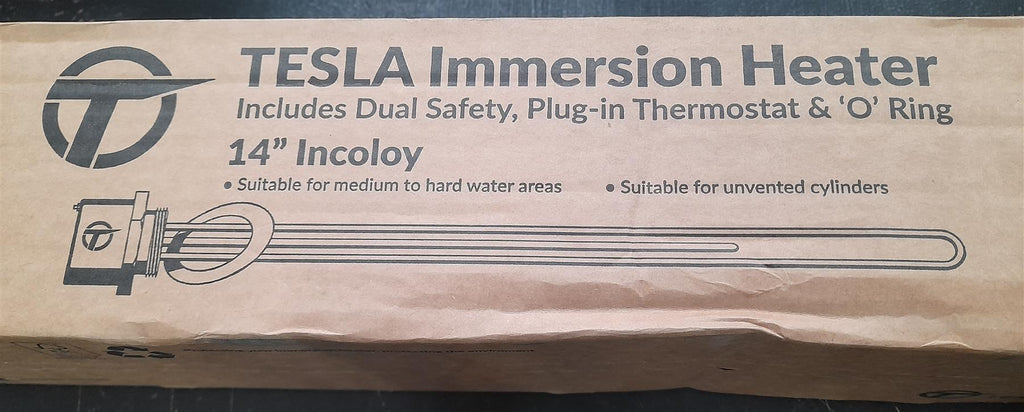 Tesla Immersion Heater 14" Incoloy TIH476
