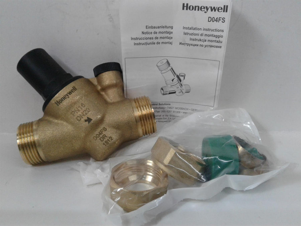 NEW Honeywell D04FM-3/4ZC Compact Adjustable Pressure Reducing Valve