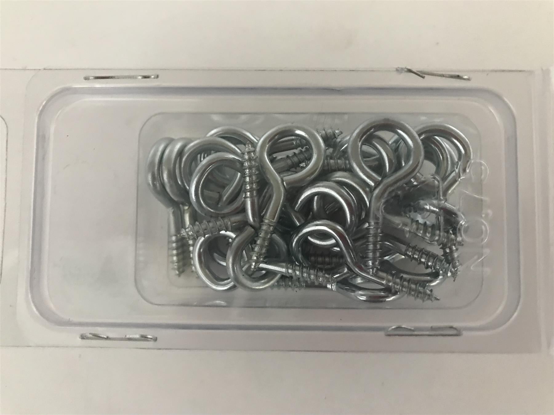 Screw In Eye Eyelet Hooks 30mm x 6g (Pack 25)