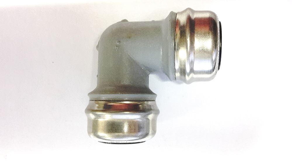 NEW GREY PLASTIC 90 DEG ELBOW 15mm