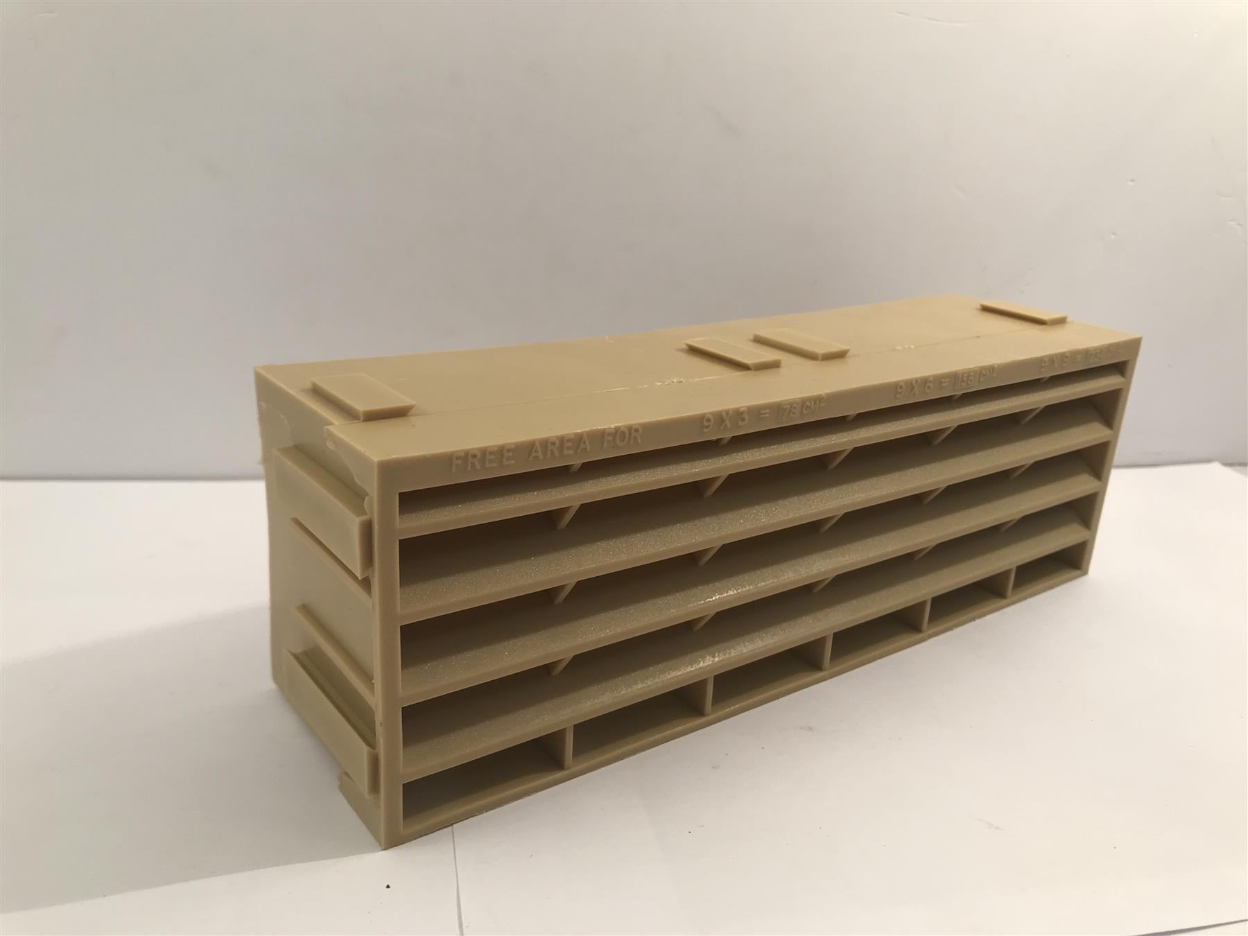 9" x 3" Buff Interlocking Air Brick