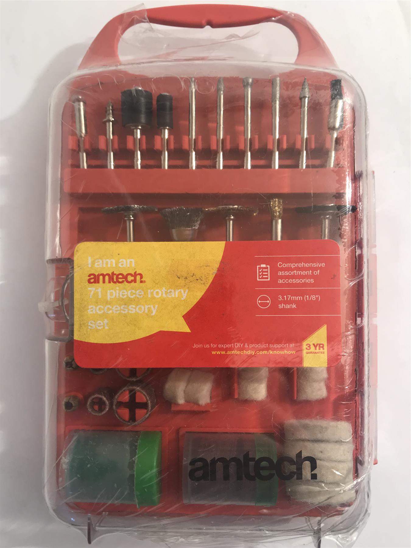Amtech  71pc Rotary Accessory Kit With Storage Case  V2543