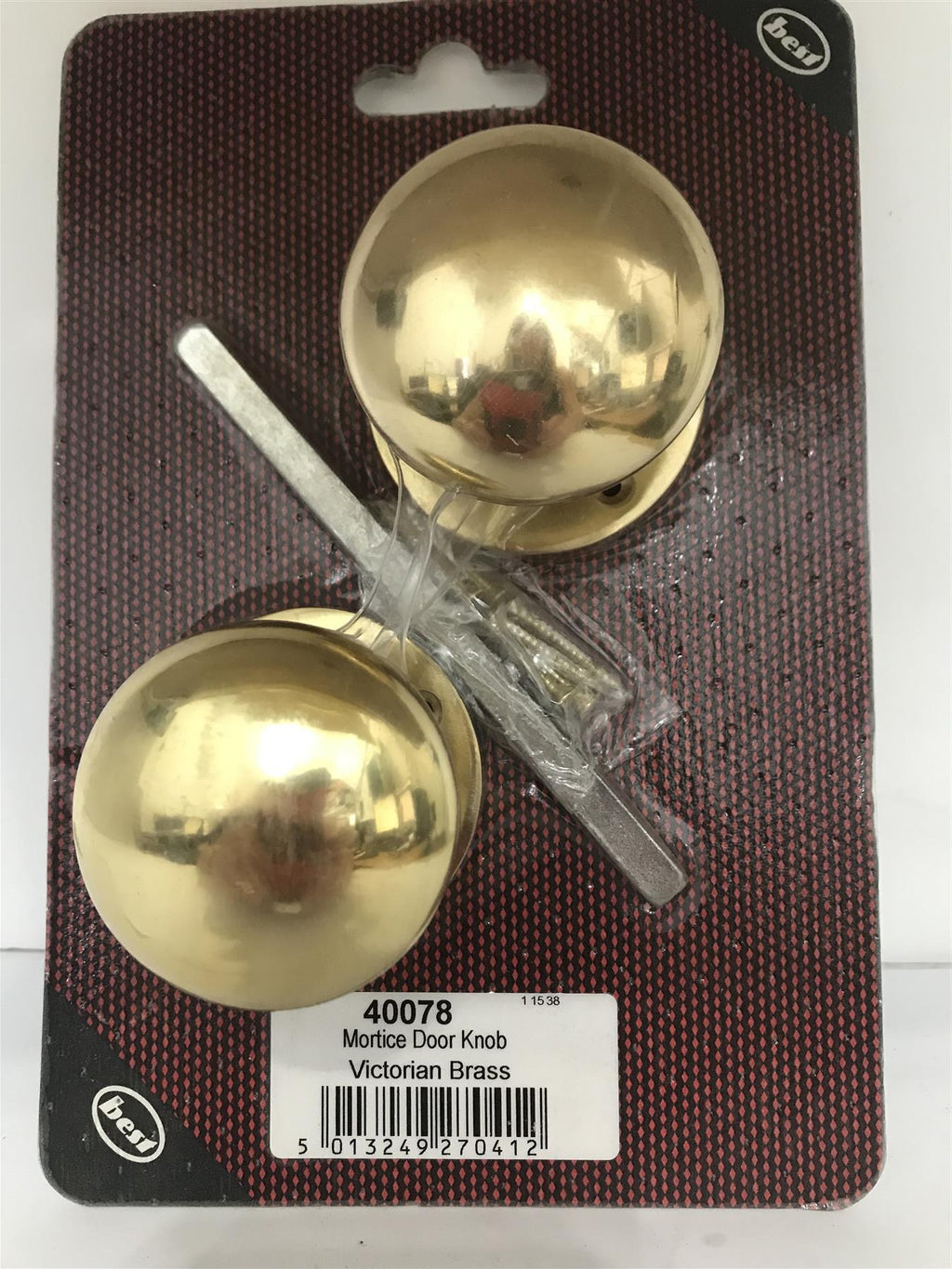 Victorian Brass Mortice Door Knob 40078