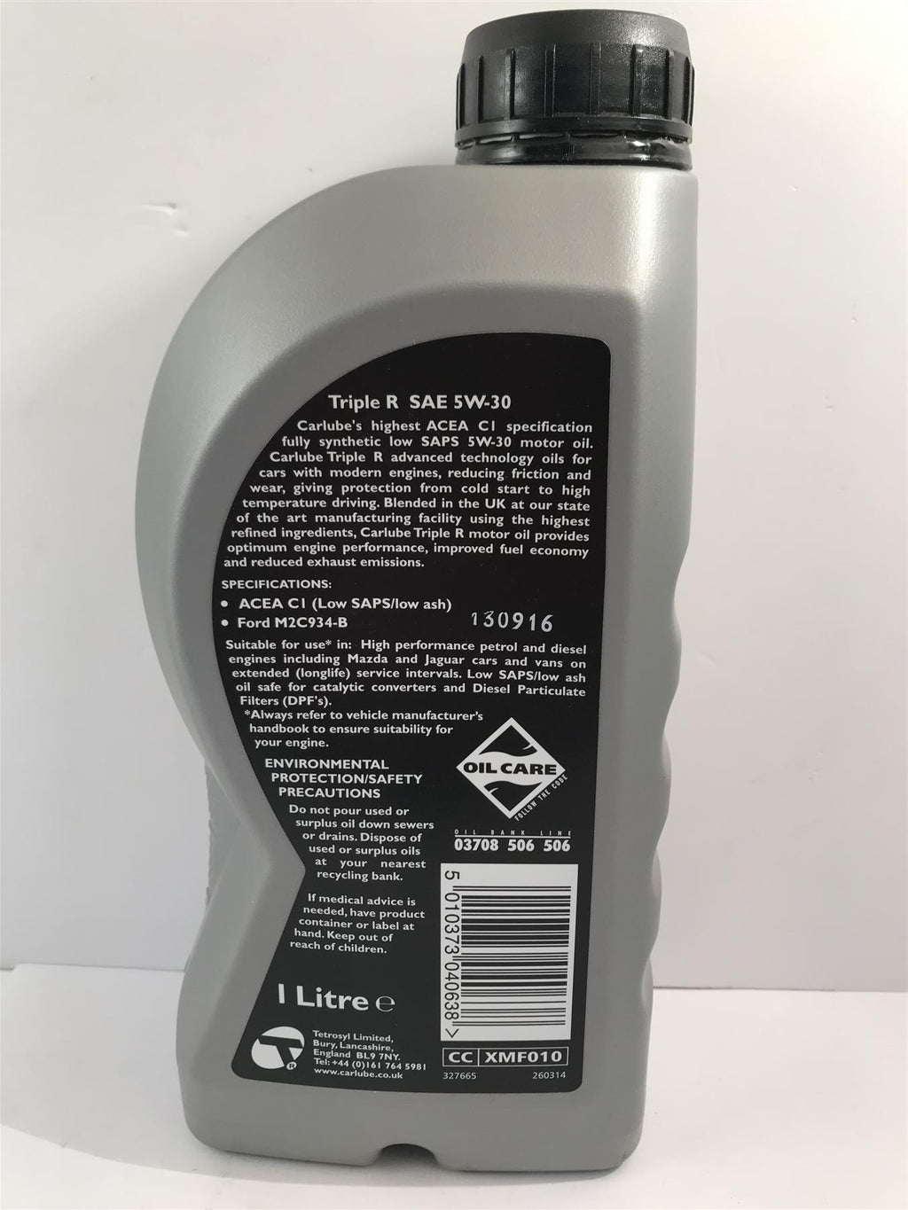 Carlube Triple R Fully Synthetic 5W-30 Long Life C1 Motor Oil 1L  XMF010