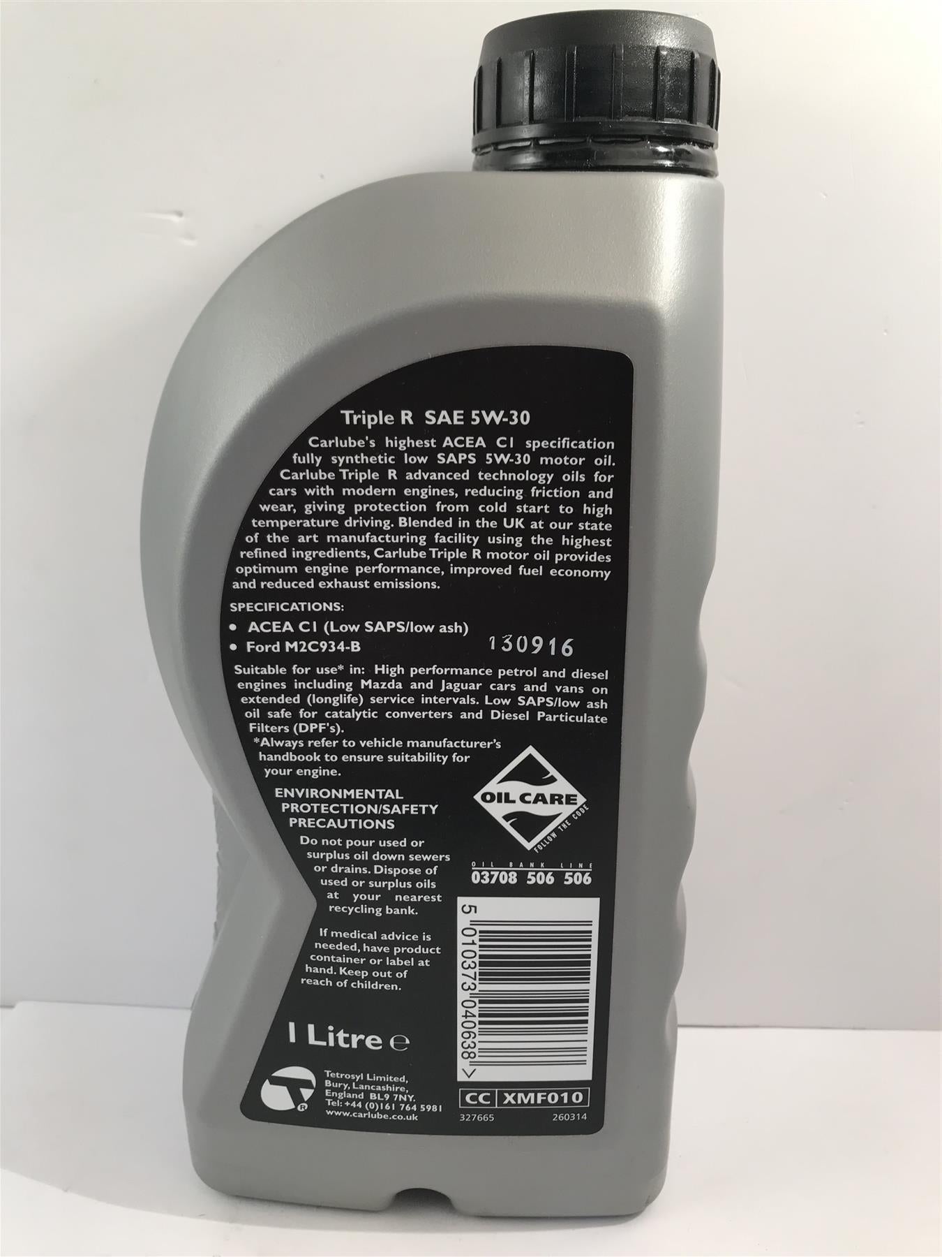 Carlube Triple R Fully Synthetic 5W-30 Long Life C1 Motor Oil 1L  XMF010