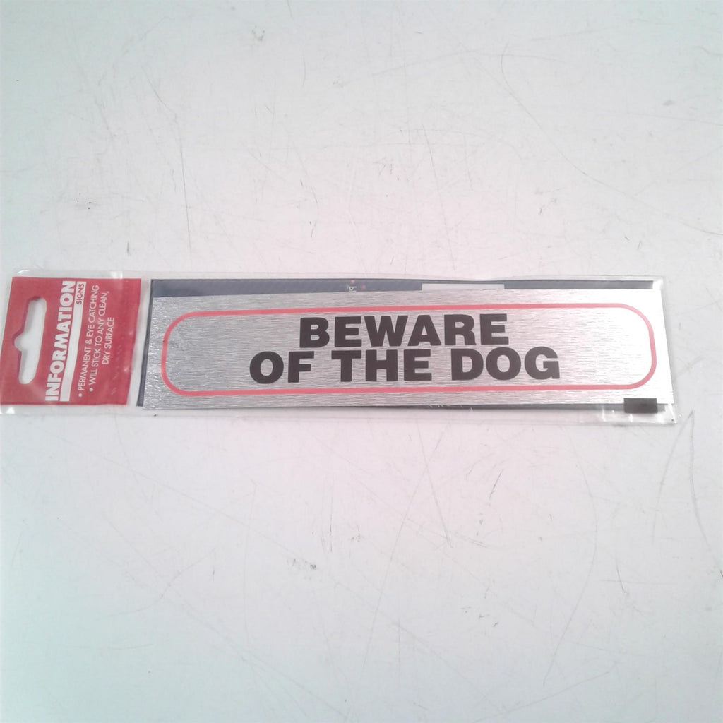 Beware of the Dog Adhesive Sign