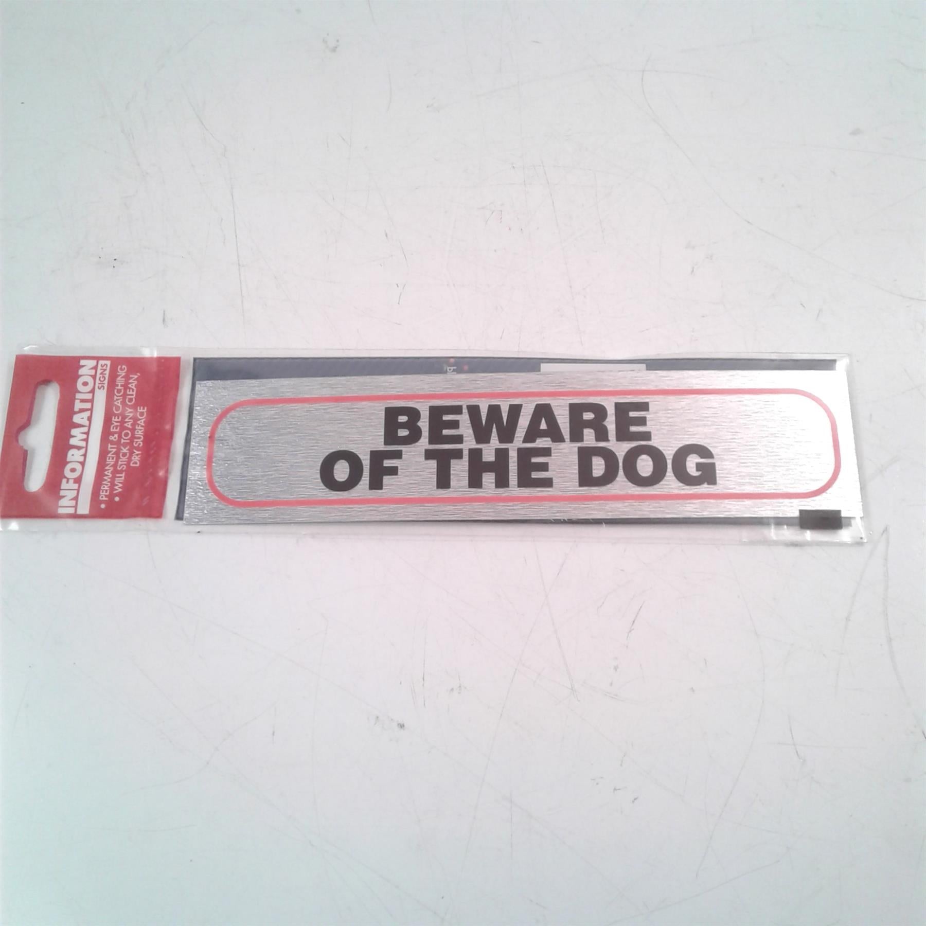 Beware of the Dog Adhesive Sign
