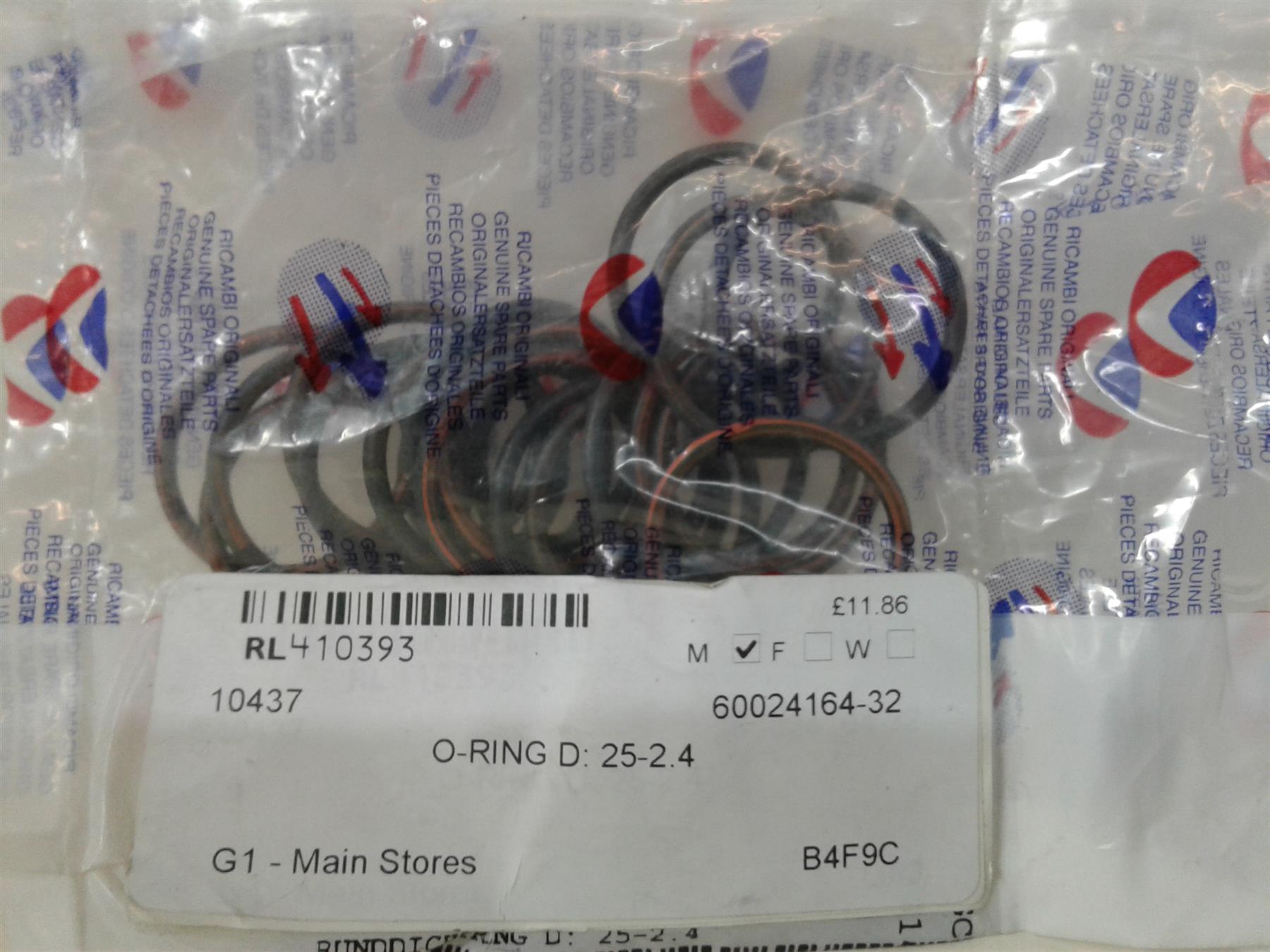 NEW CHAFFOTEAUX BRITONY 60024164-32 O RING D: 25-2.4 (20 PACK)