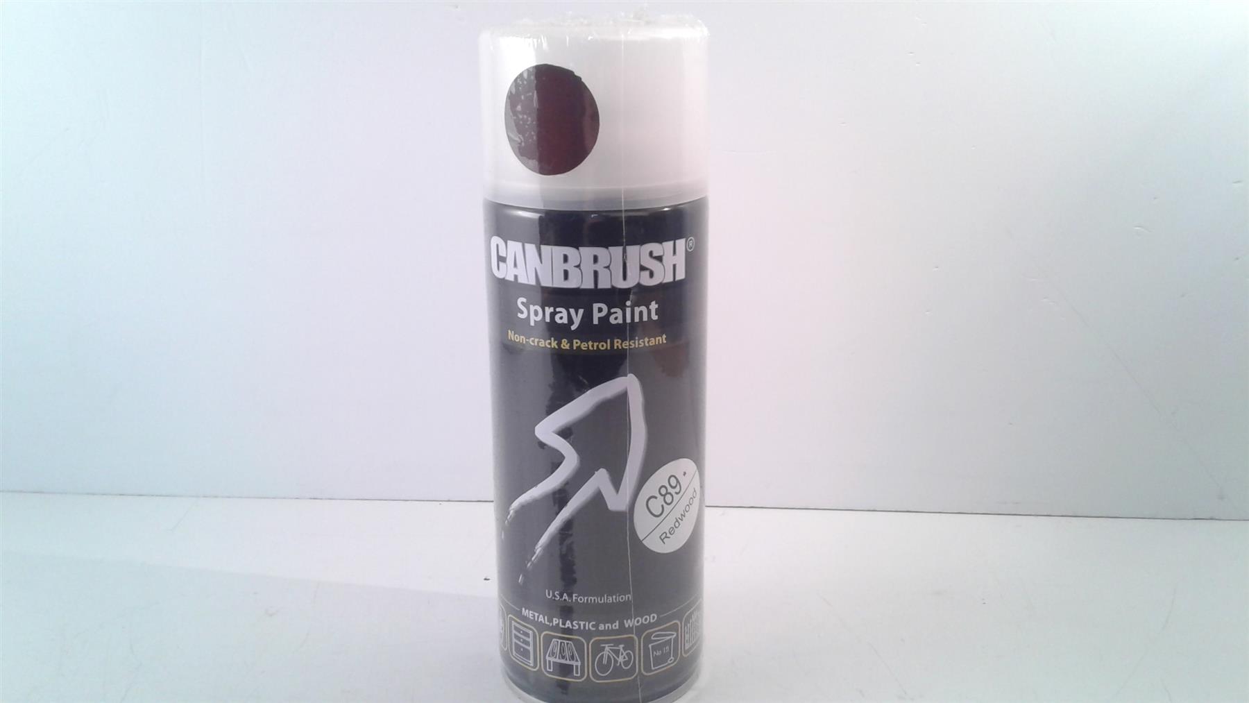 Canbrush Spray Paint C89* Redwood for metal, plastic and wood