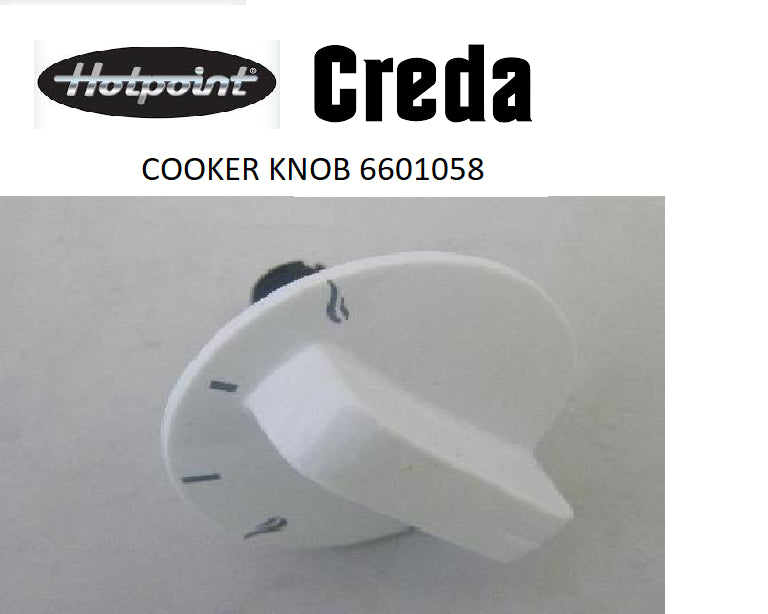 NEW Gas Cooker Control Knob WHITE Cannon HOTPOINT CREDA 6601058