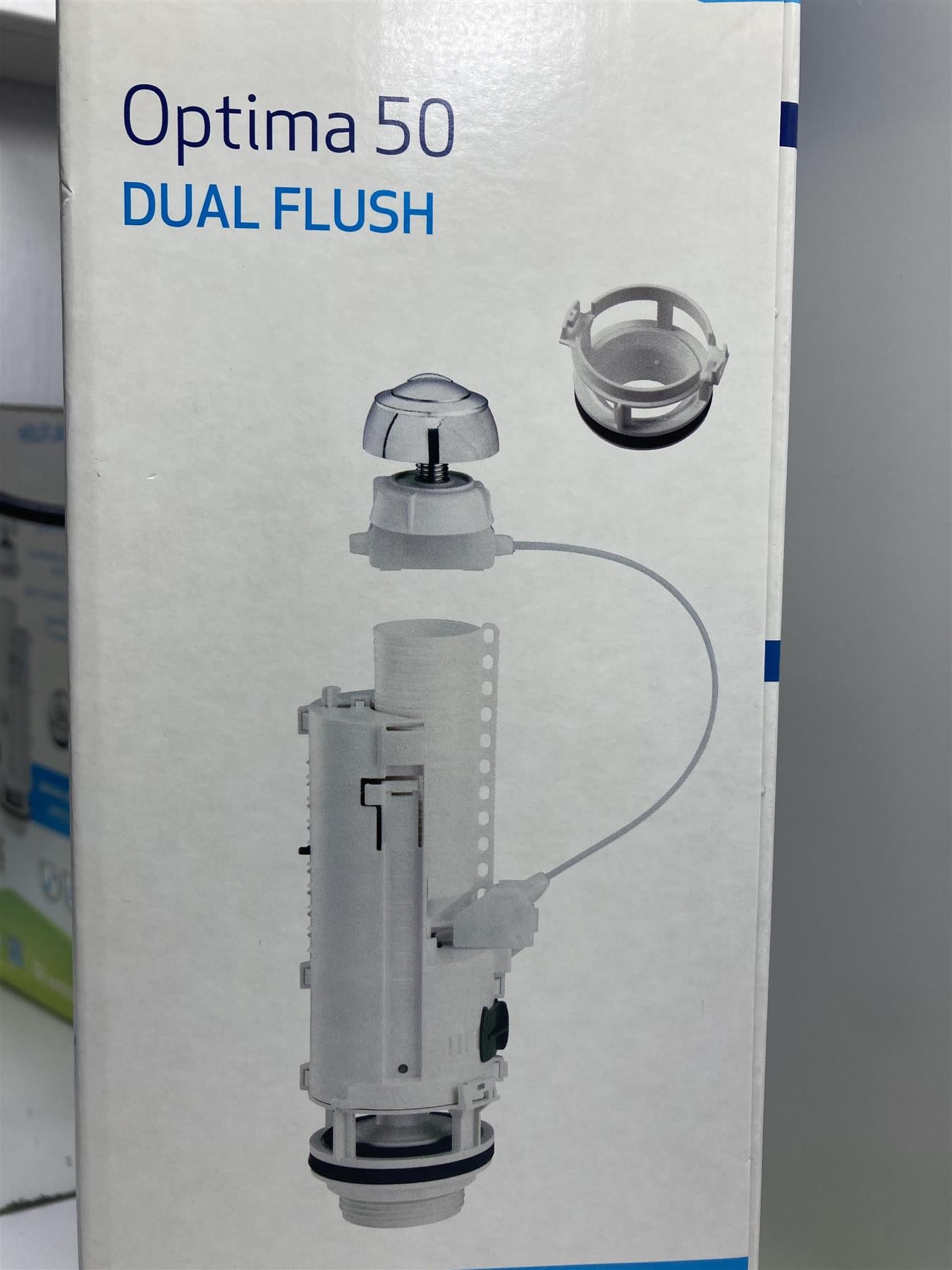 SIAMP OPTIMA 50 UNIVERSAL DUAL FLUSH CABLE VALVE & PUSH BUTTON 32500210