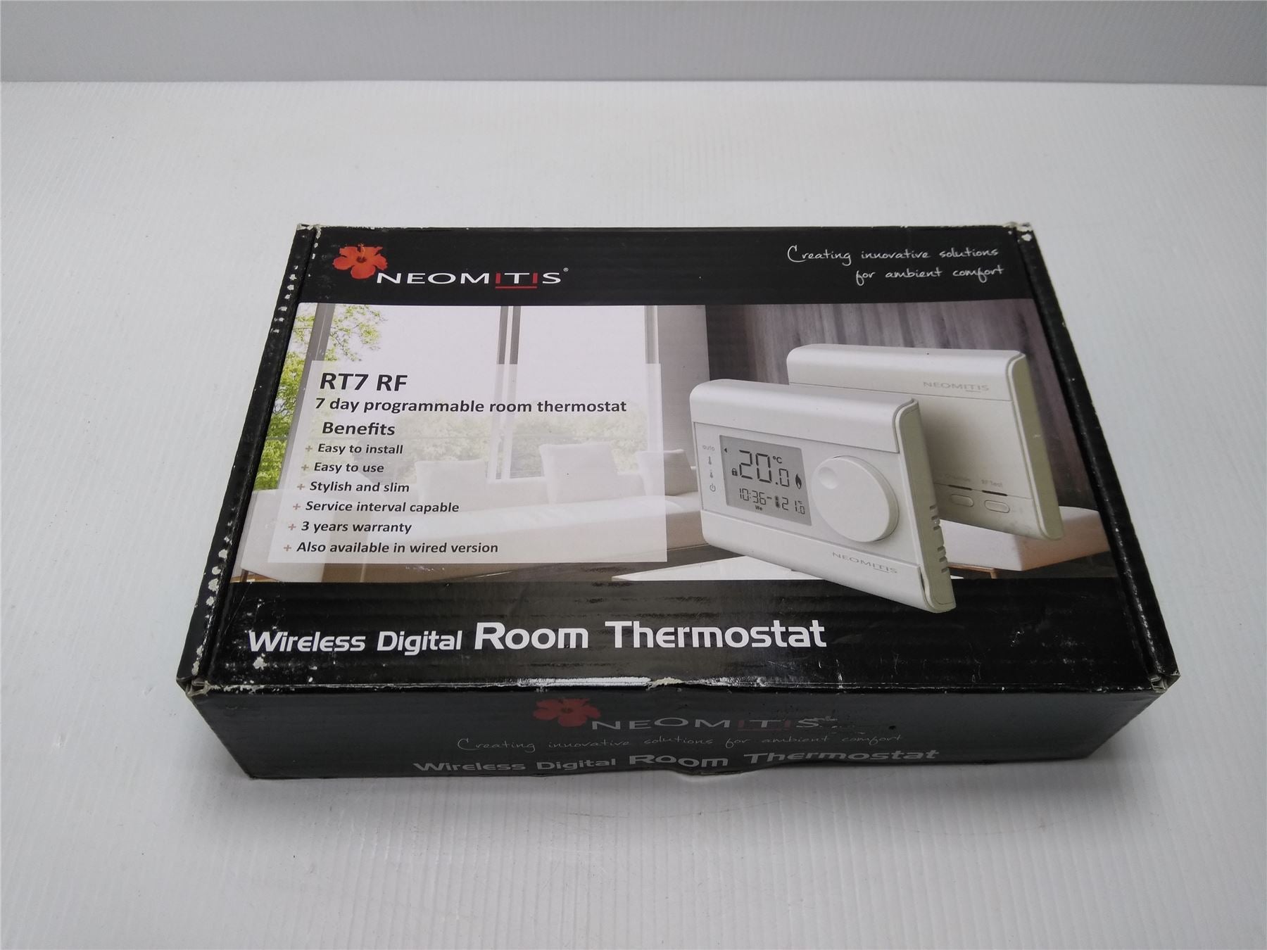 Neomitis RT7 RF 7 Day Wireless Programmable Digital Room Thermostat