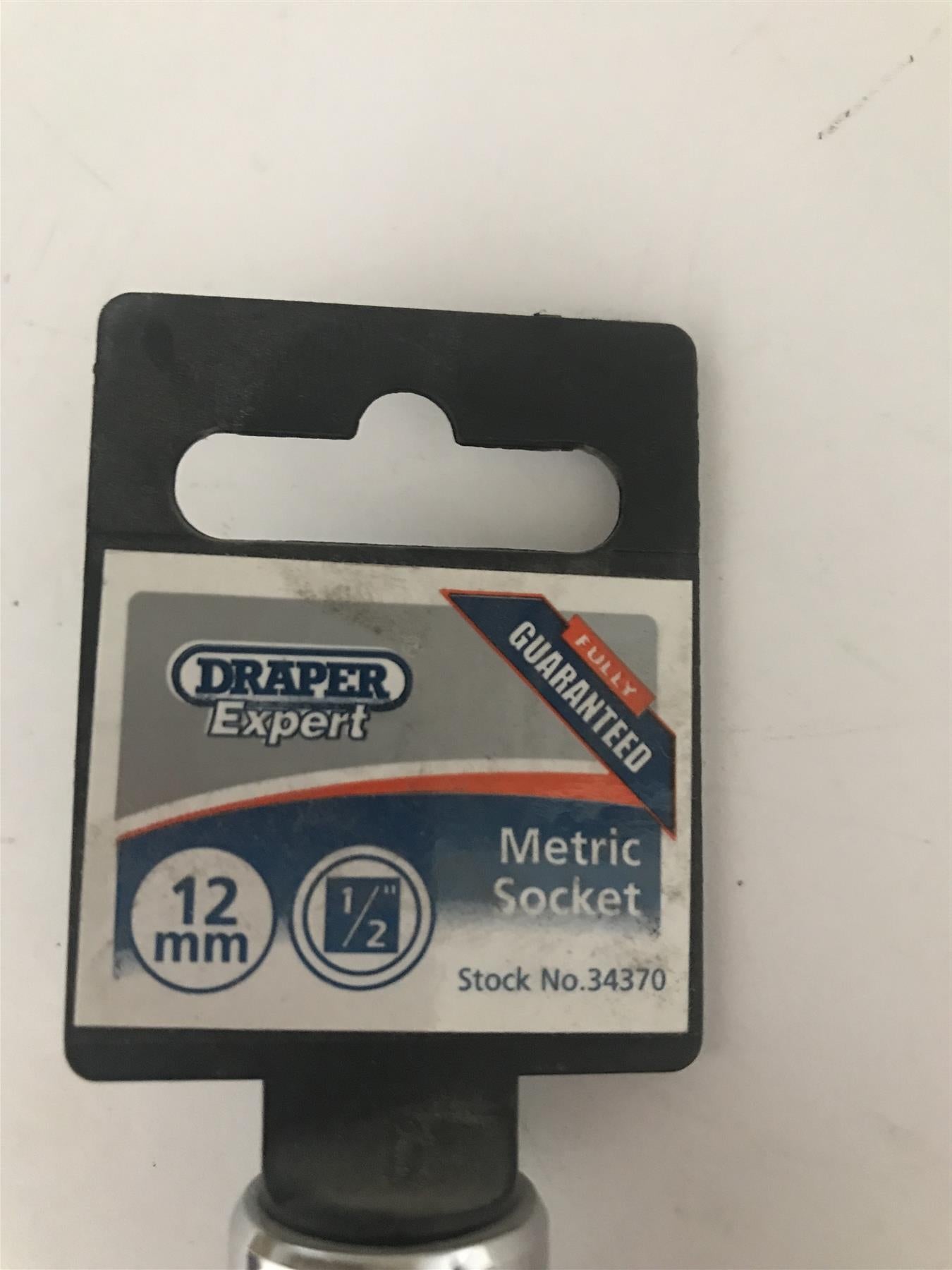 Draper 34370 Expert 1/2" 12mm Metric Socket