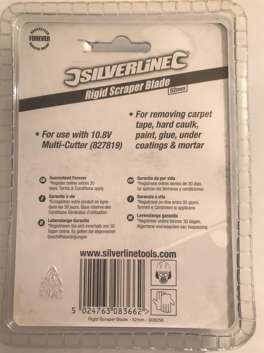 Silverline rigid Scraper Blade 52mm  908256