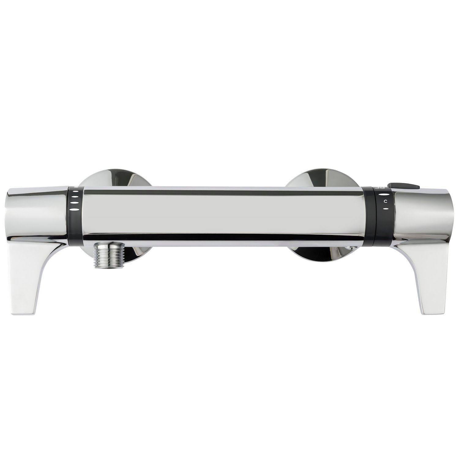 Triton Exe Lever Bar Mixer Shower Thermostatic Chrome Modern 3 Spray UNEXTHBMINC