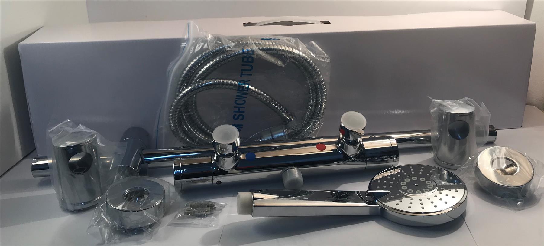 Plan Thermostatic Mixer Bar Shower with Adjustable Slide Rail Kit  SHO005PL