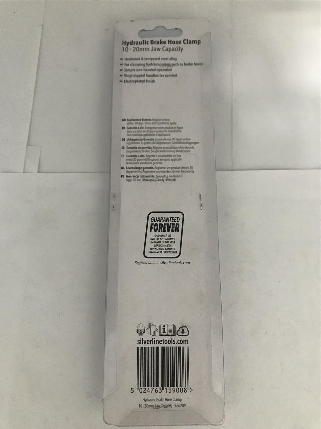 Silverline Hydraulic Brake Hose Clamp 10-20mm Jaw Capacity  966209