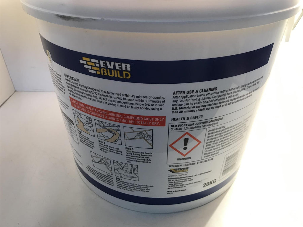 Everbuild Geo-Fix 20 KG Buff Paving Jointing Compound Mortar Pointing