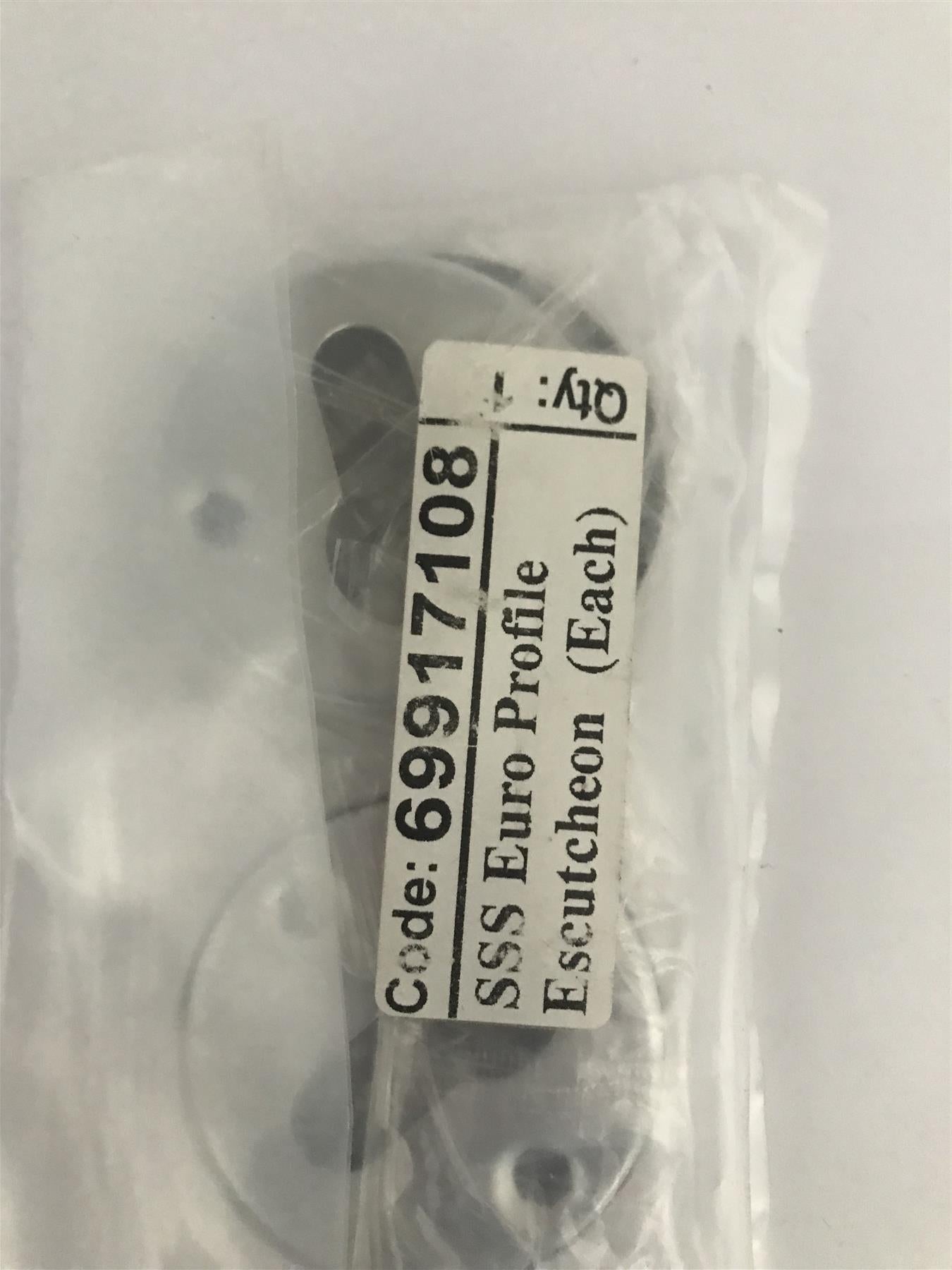 Euro Prodile Keyhole Escutcheon Stainless Steel  3713A 1 Set  69917108