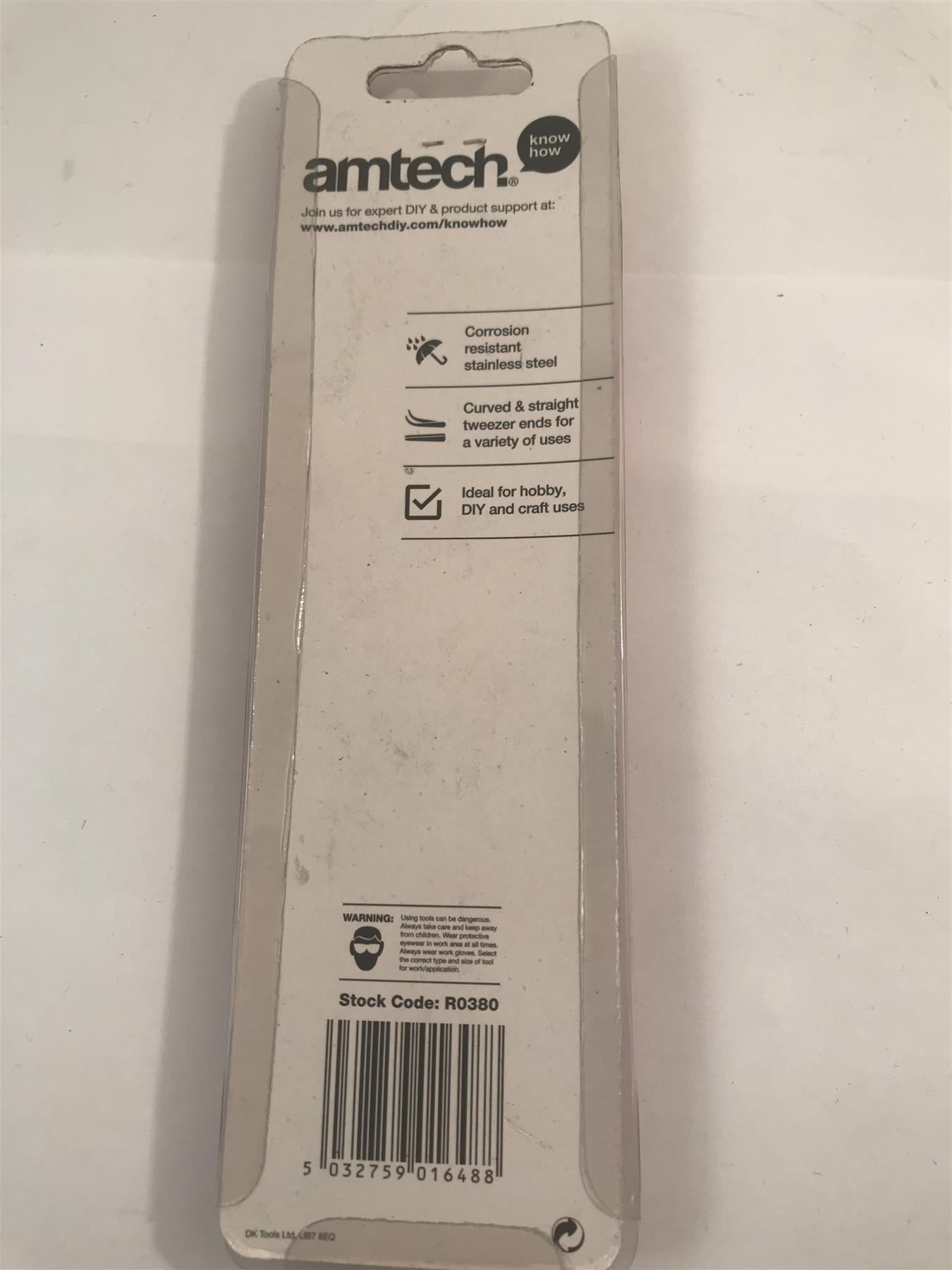 2pc Tweezers Set - Heat Resistant Wood Handles - Straight / Bent Points