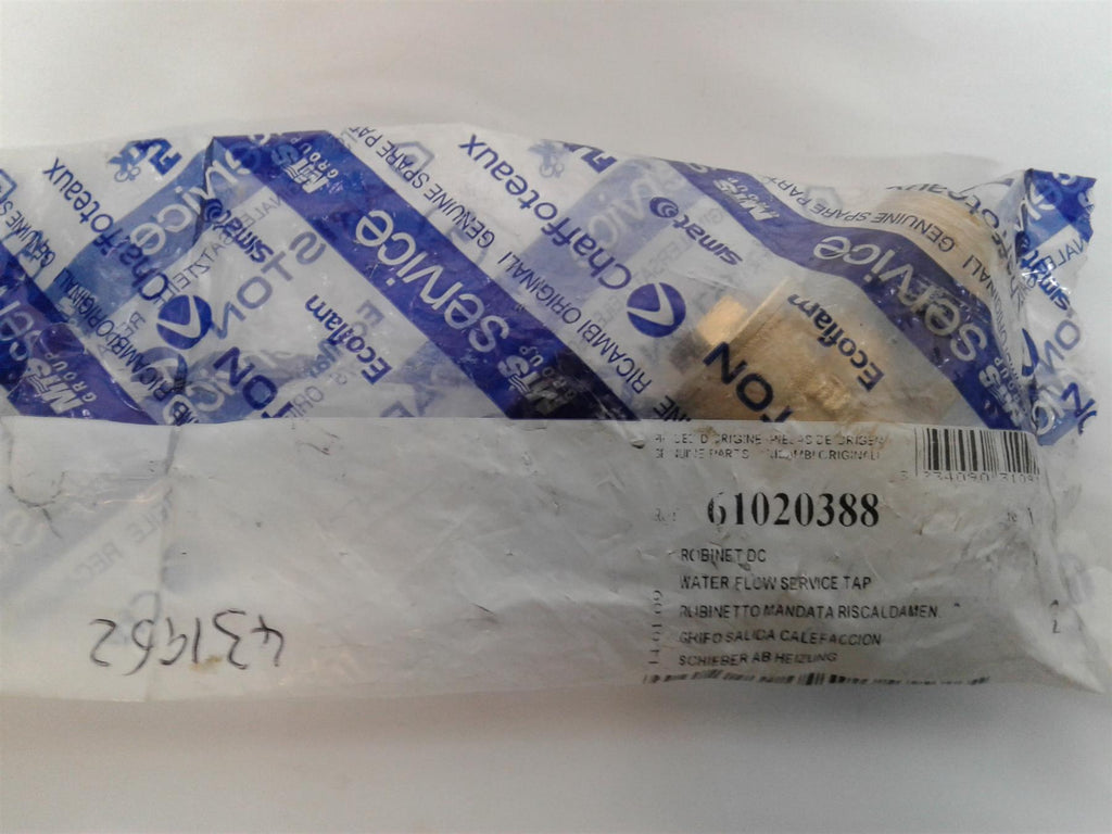 NEW Chaffoteaux Water Flow & Return-service Valve - 1303534-61020388-61312121