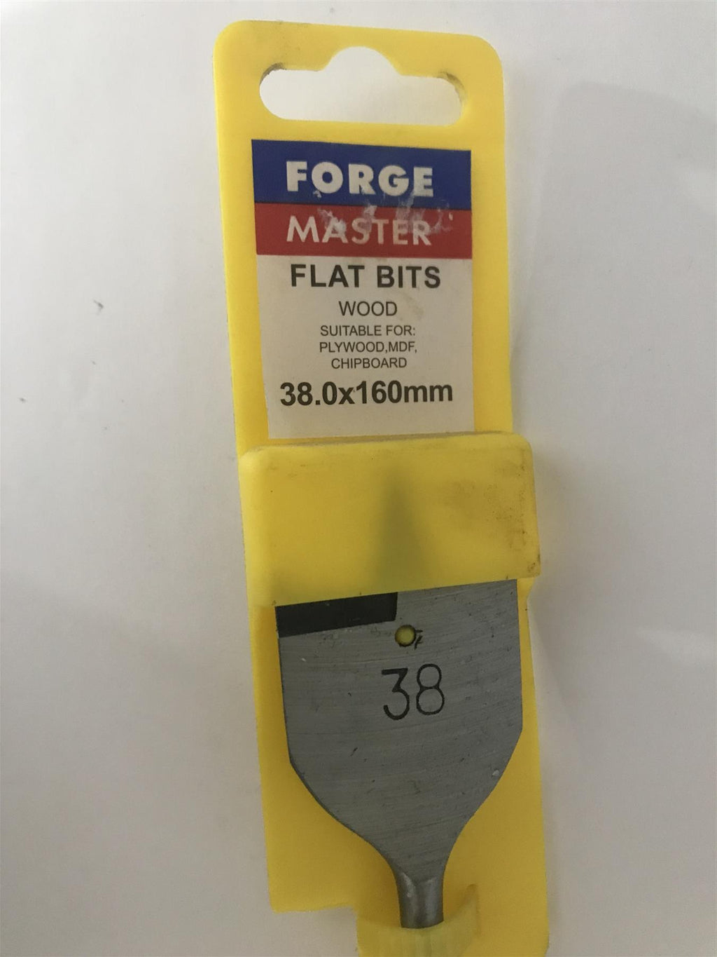 Forge Master Flat Wood Bit 38.0 x 160mm  FMFLAT38