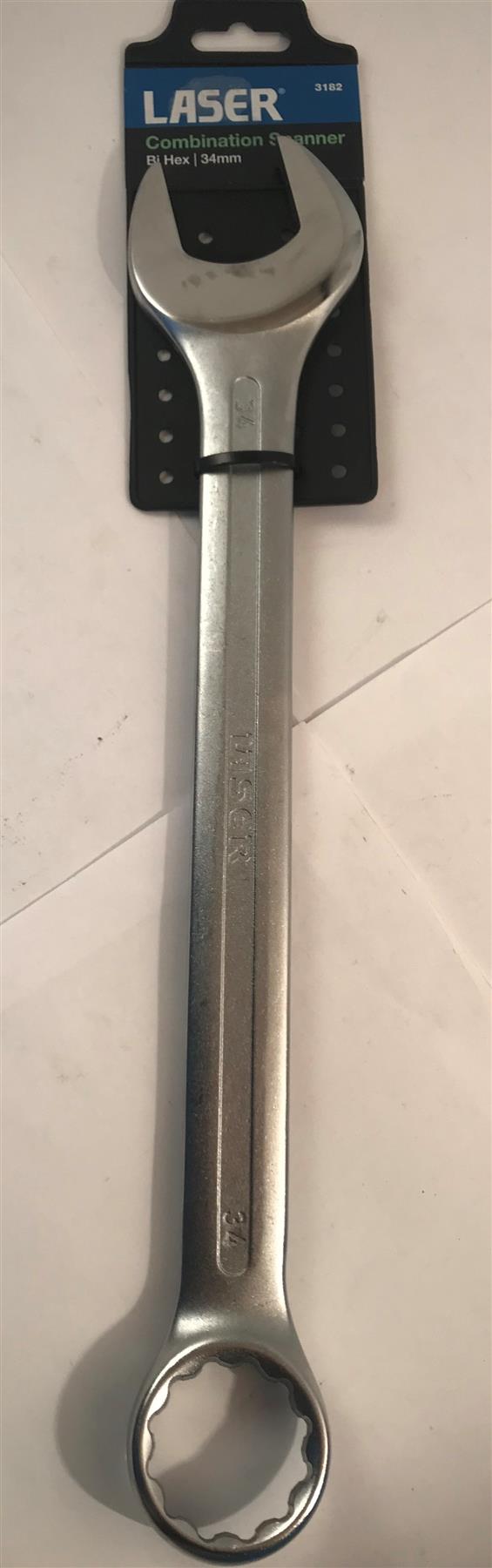 Laser Chrome Vanadium Combination Spanner 34mm  3182