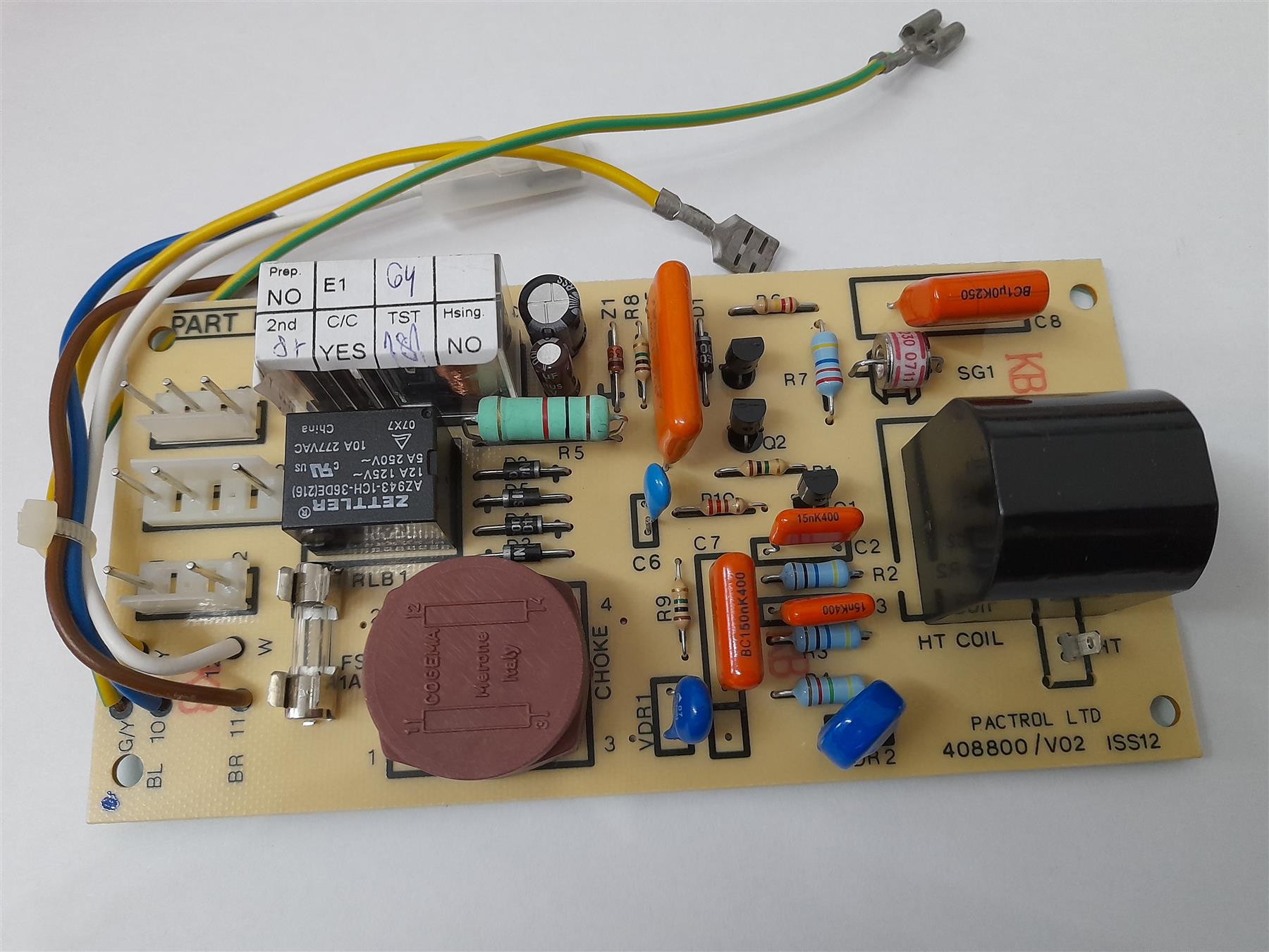 NEW GLOWWORM 1 FUSE 5 WIRE PCB 417281 S900817