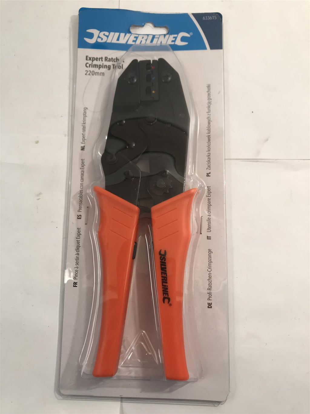 Silverline Expert Ratchet Crimping Tool 220mm  633615